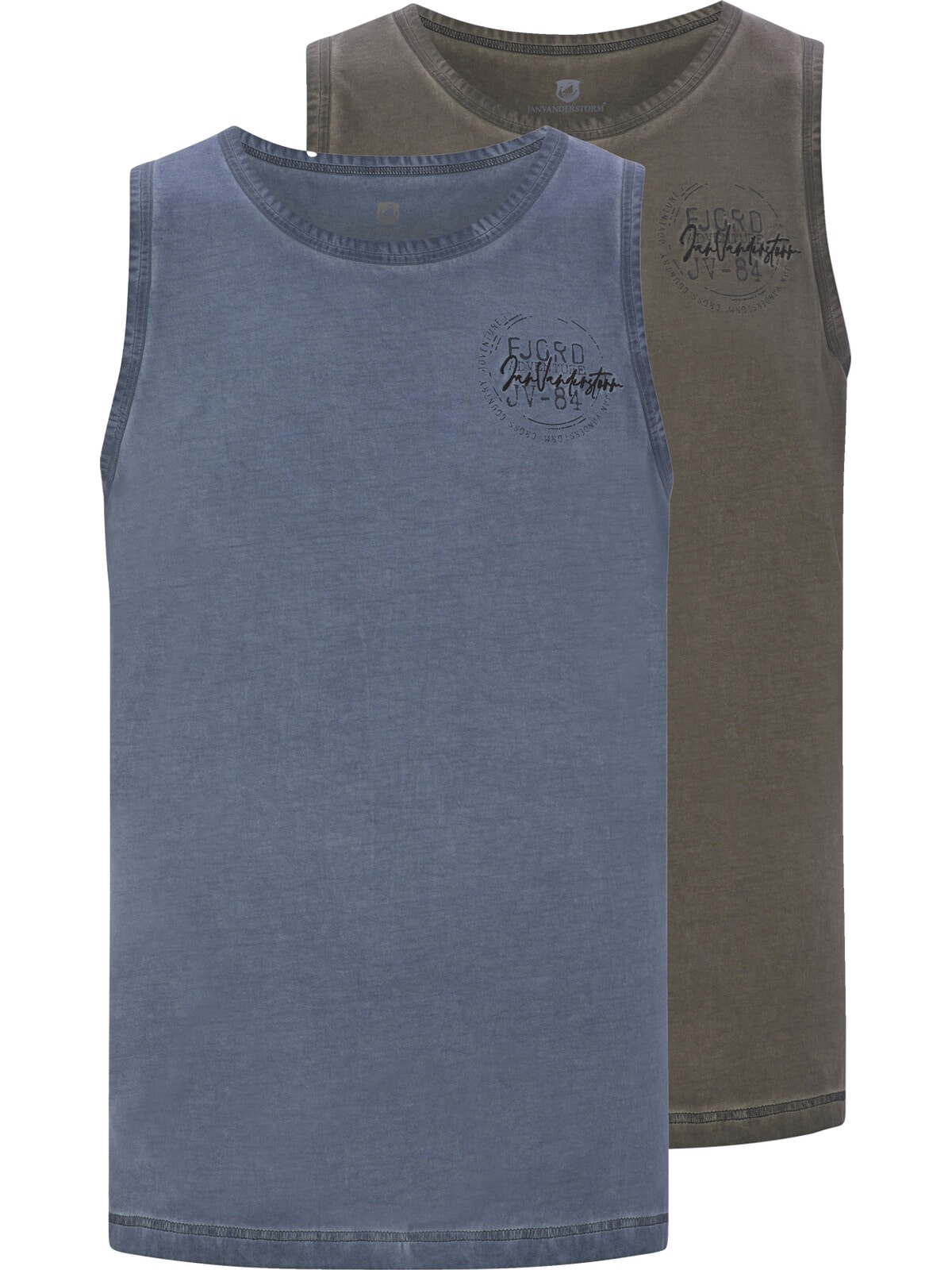 Jan Vanderstorm Tanktop »Doppelpack Tanktop MIKJAN«, (2 tlg.)