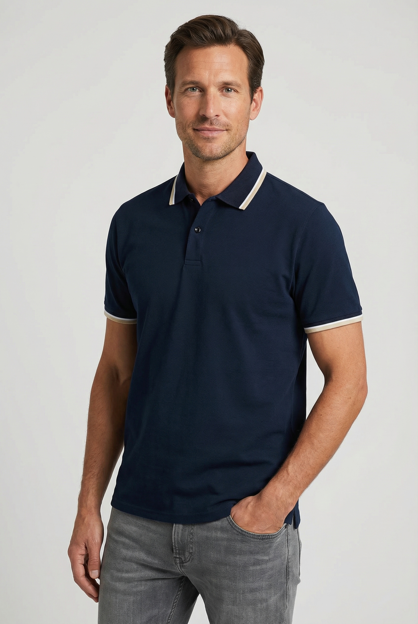 SELECTED Poloshirt »SLHSLIM-ATLAS SPORT SS POLO« Baumwollmischung, slim fit