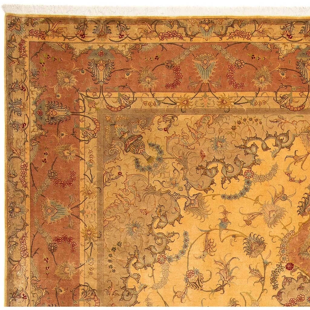 morgenland Orientteppich »Perser - Täbriz - Royal - 398 x 306 cm - gold«, rechteckig