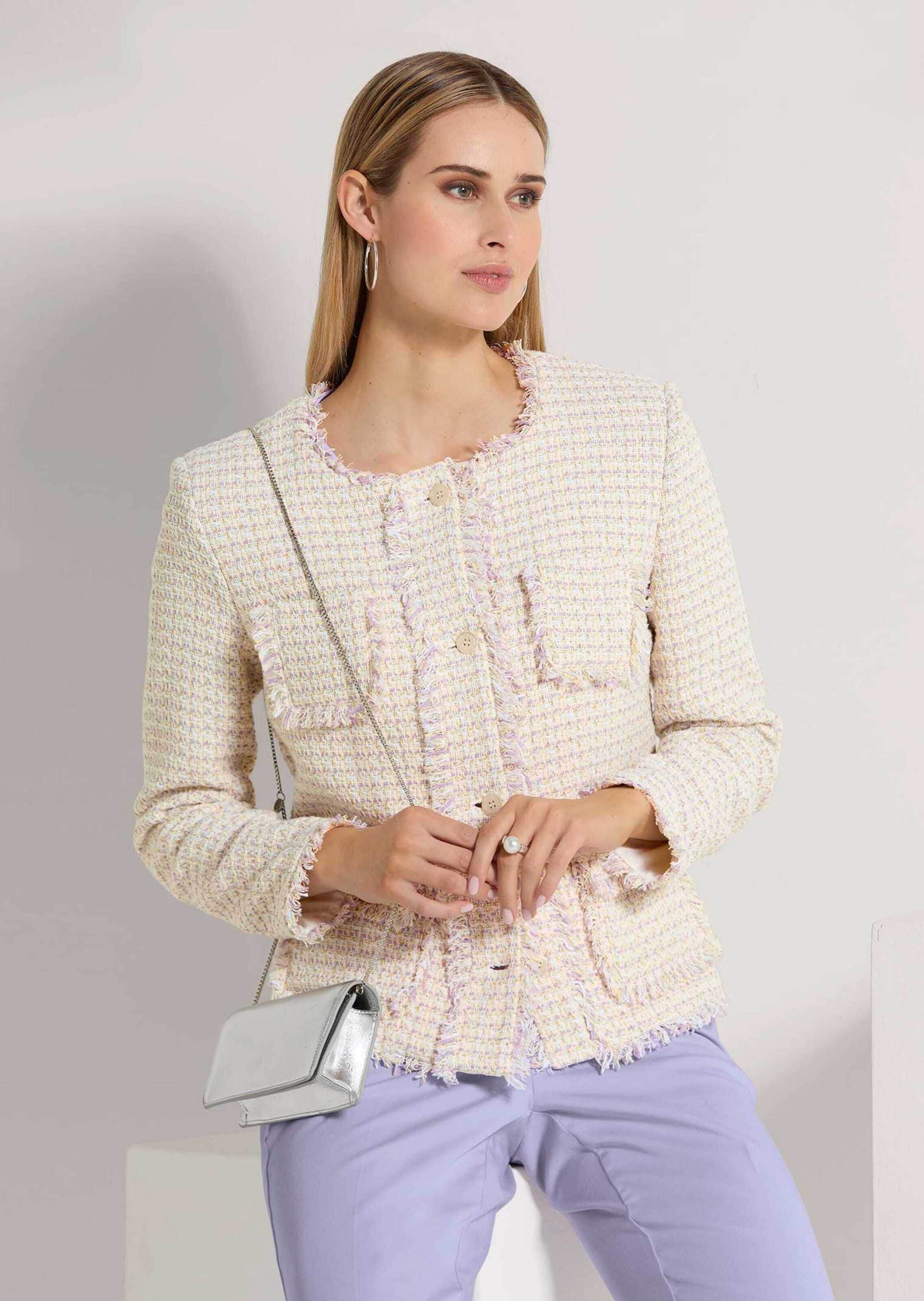MADELEINE Jerseyblazer »Blazer Kurzer Bouclé-Blazer«