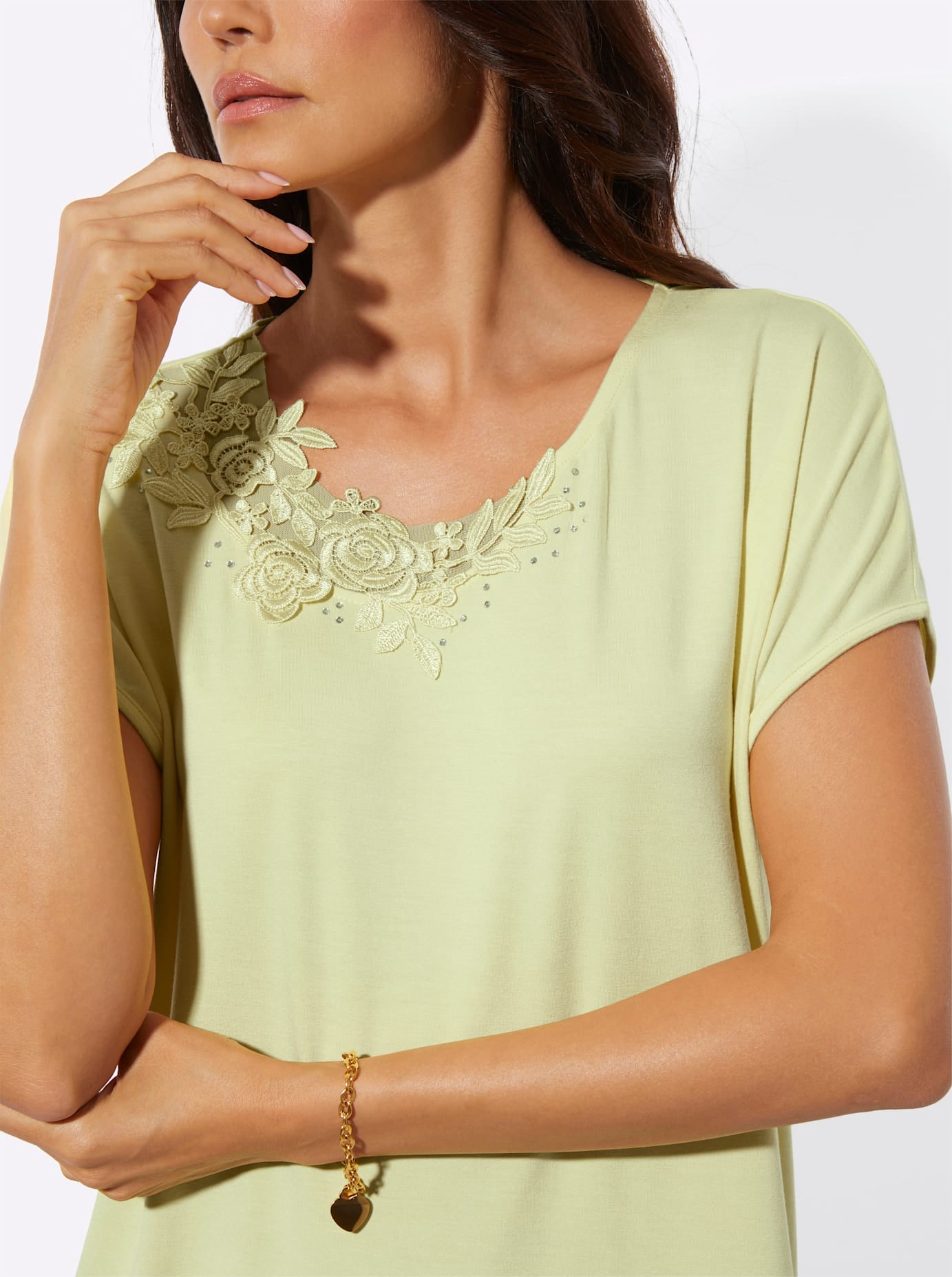 creation L Rundhalsshirt »Modal-Mix-Shirt« 1 tlg.