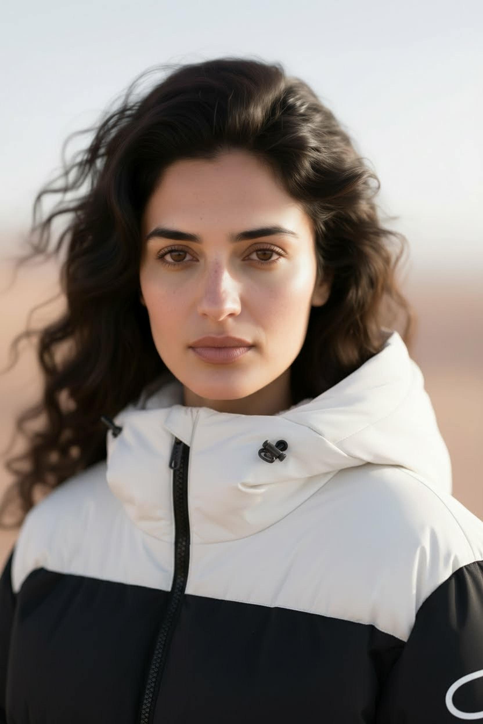 CMP Winterjacke mit fester Kapuze, leichtes Material, sportlicher Stil