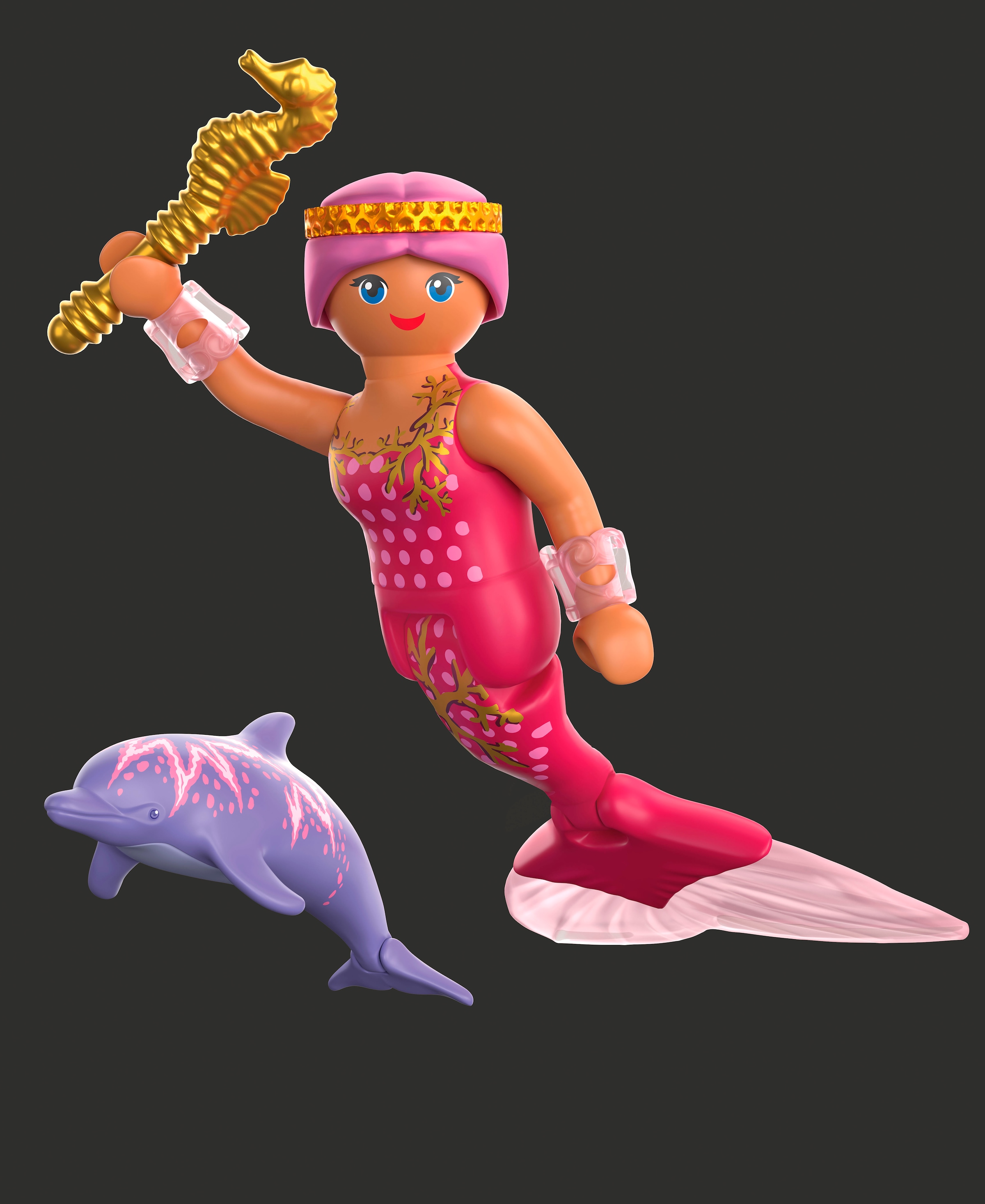 Playmobil® Konstruktions-Spielset »Meerjungfrauen-Schatz mit Delfinen (71861), Princess Magic«, (49 St.), Made in Europe