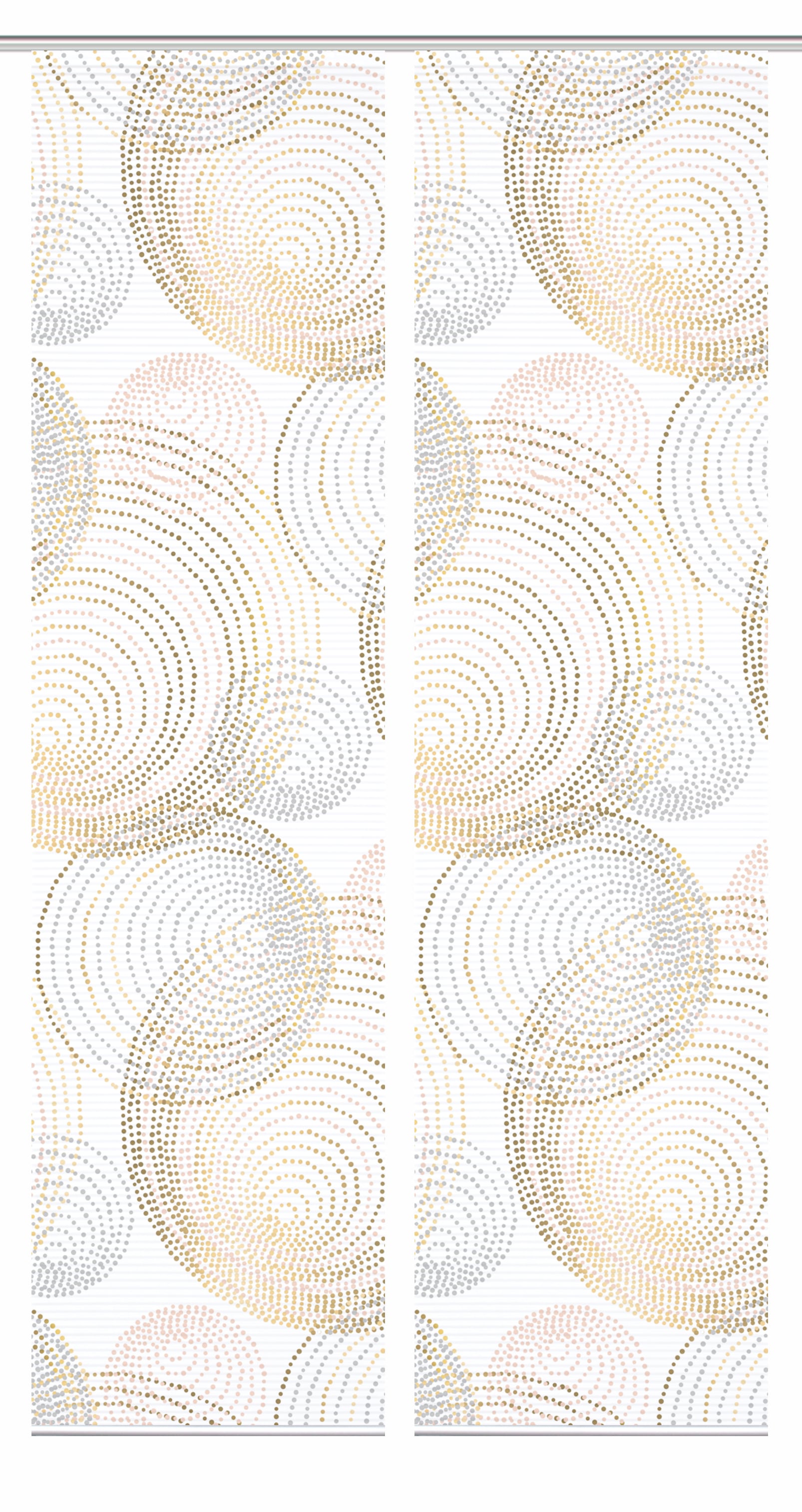 HOME in green Schiebegardine »SPIRO« Paneelwagen 2 Stk. tlg. SET DIGITALDRUCK,BAMBUSOPTIK RECYCELT