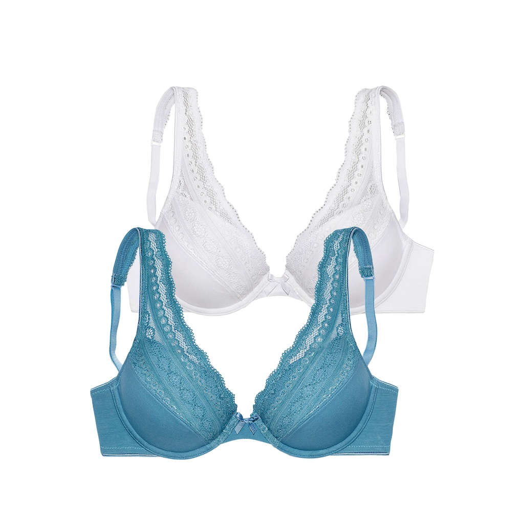 petite fleur Push-up-BH, (Packung, 2 Stück)