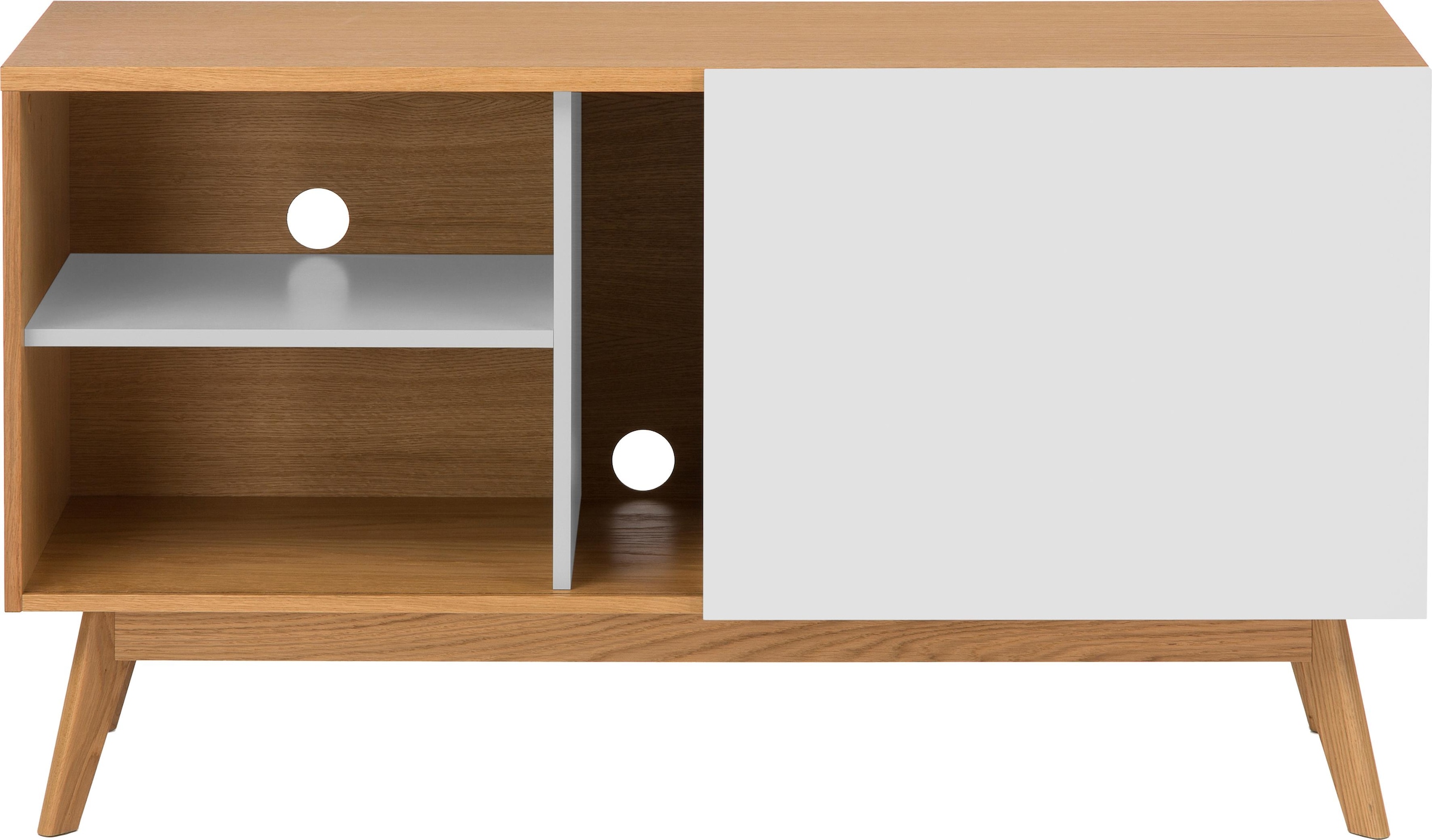 Woodman Sideboard »Hilla«, Breite 130 cm, aus Look, skandinavischen angesagten Fußrahmen OTTO Eiche bei im