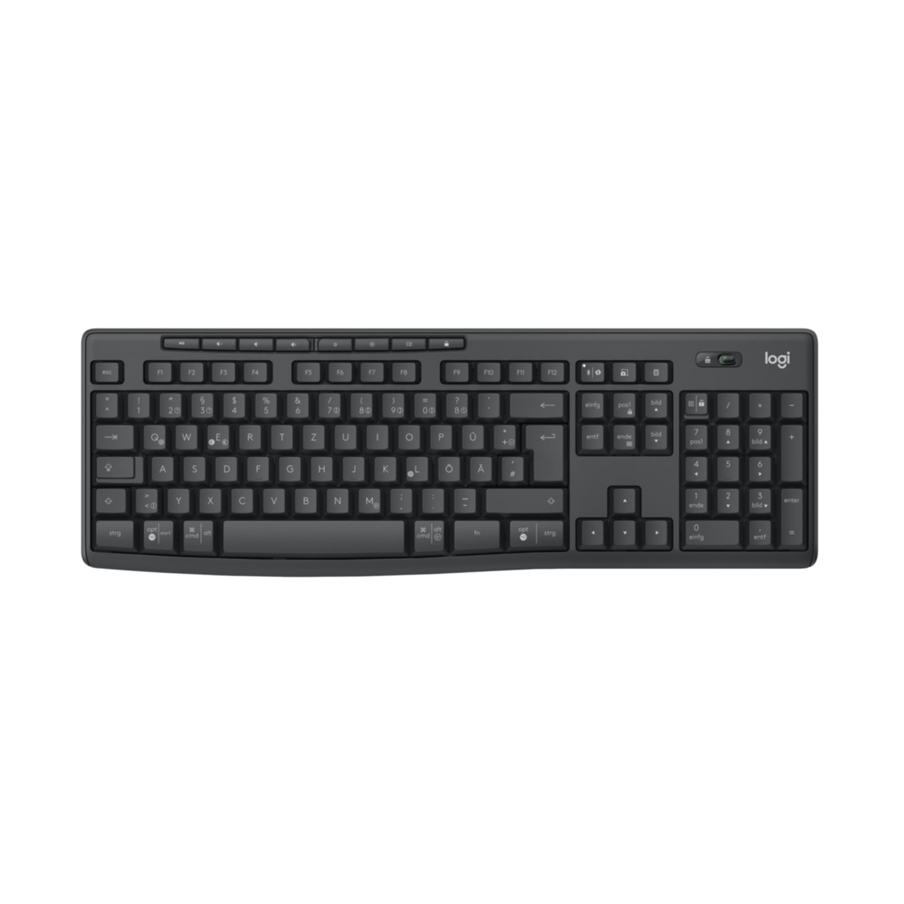 Logitech Tastatur »920-012065« (ausklappbare Füße)