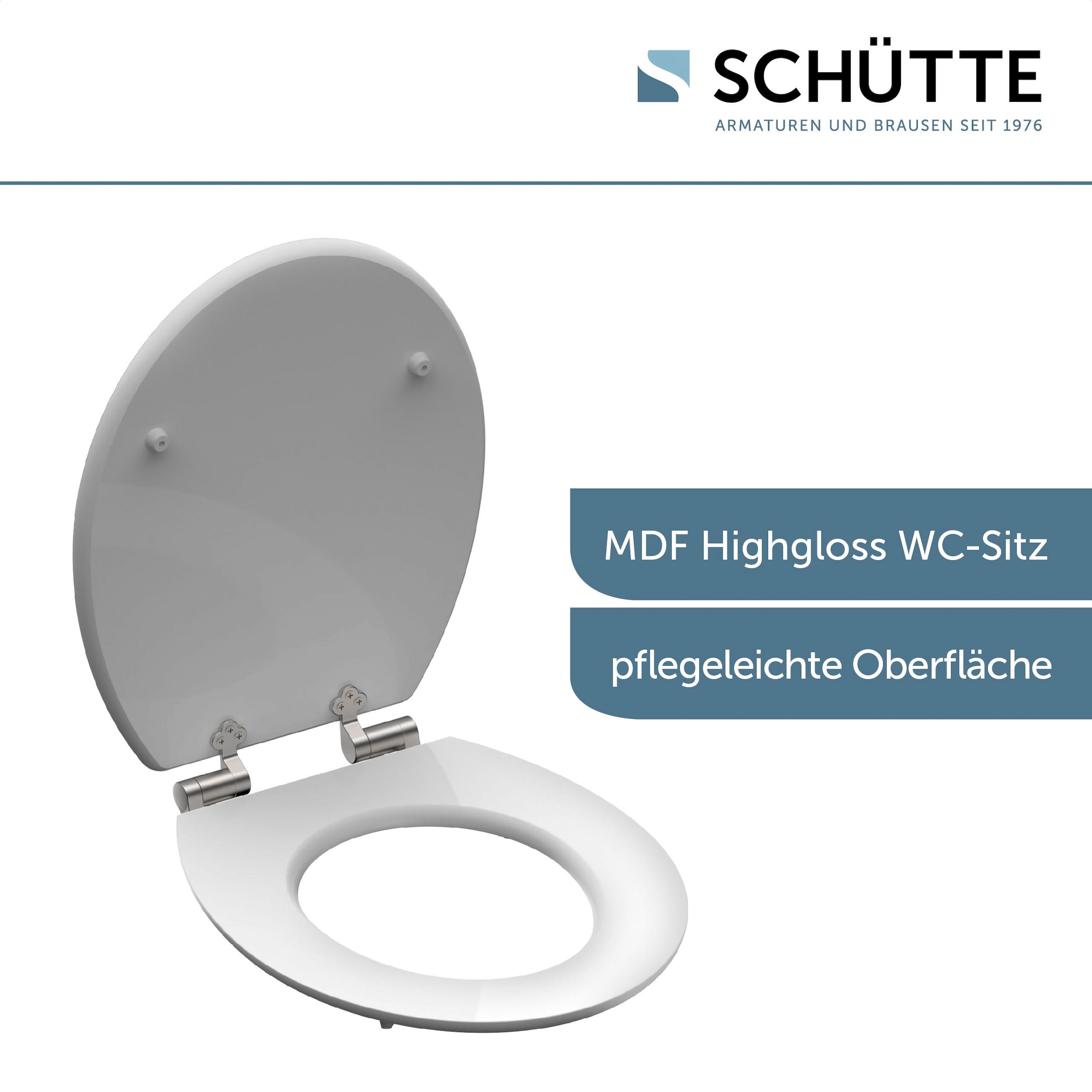 Schütte WC-Sitz »Asia«, High Gloss mit MDF Holzkern, mit Absenkautomatik