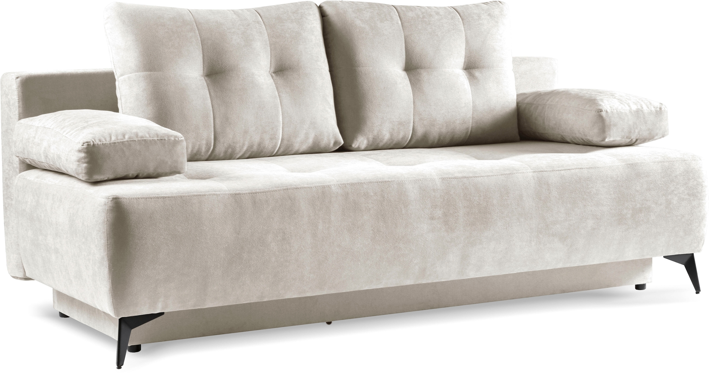 WERK2 Schlafsofa »Oakland Bettsofa Breite 206cm, Liegefläche 202/145cm,« 2-Sitzer Sofa & Schlafcouch mit Bettkasten