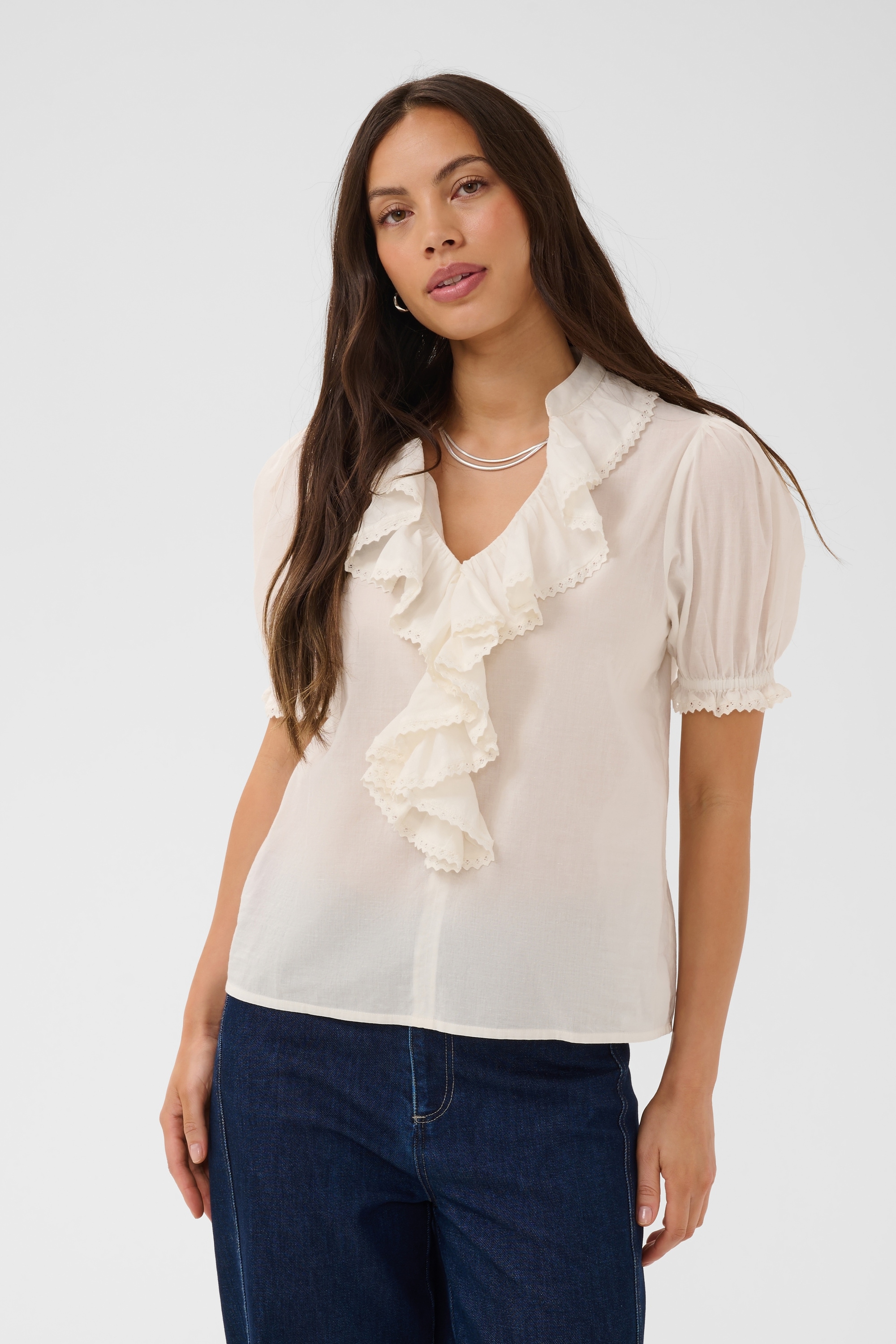Saint Tropez Kurzarmbluse »Kurzarm-Bluse LousaSZ«