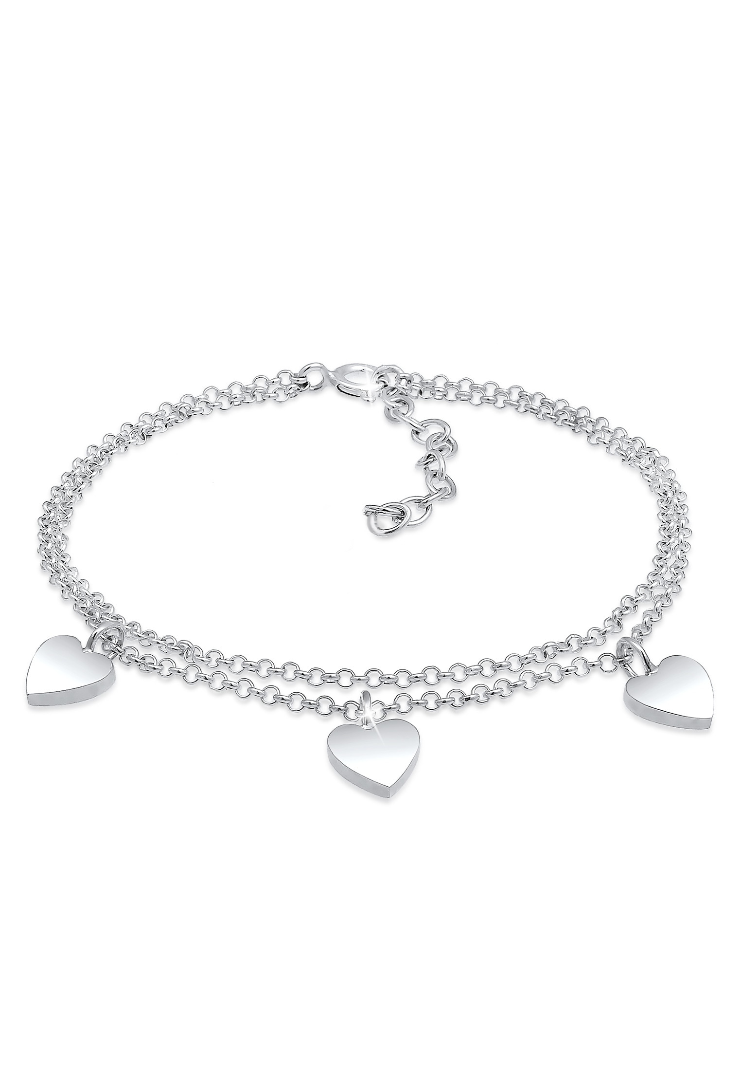 Armkette »Armband Herz Symbol Love Trio Layer Erbskette 925 Silber«