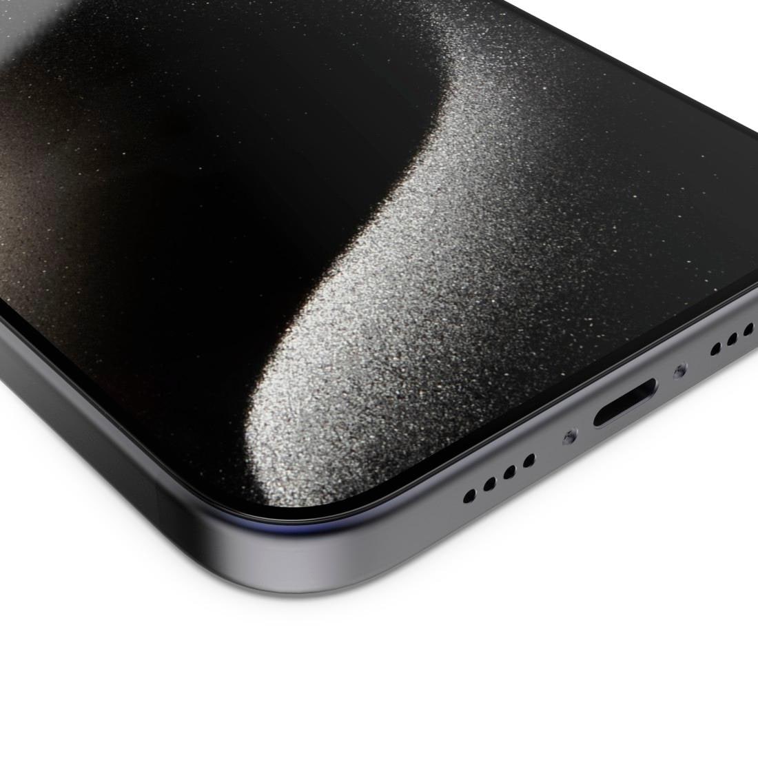 Hama Displayschutzglas »Displayschutz für iPhone 16 Pro Max (Panzerglasfolie, Montagehilfe)«, für iPhone 16 Pro Max
