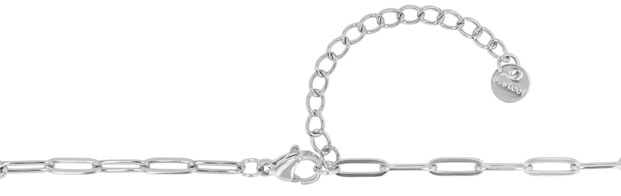 Adelia´s Gliederkette »Edelstahl Halskette Gliederkette 45 cm«