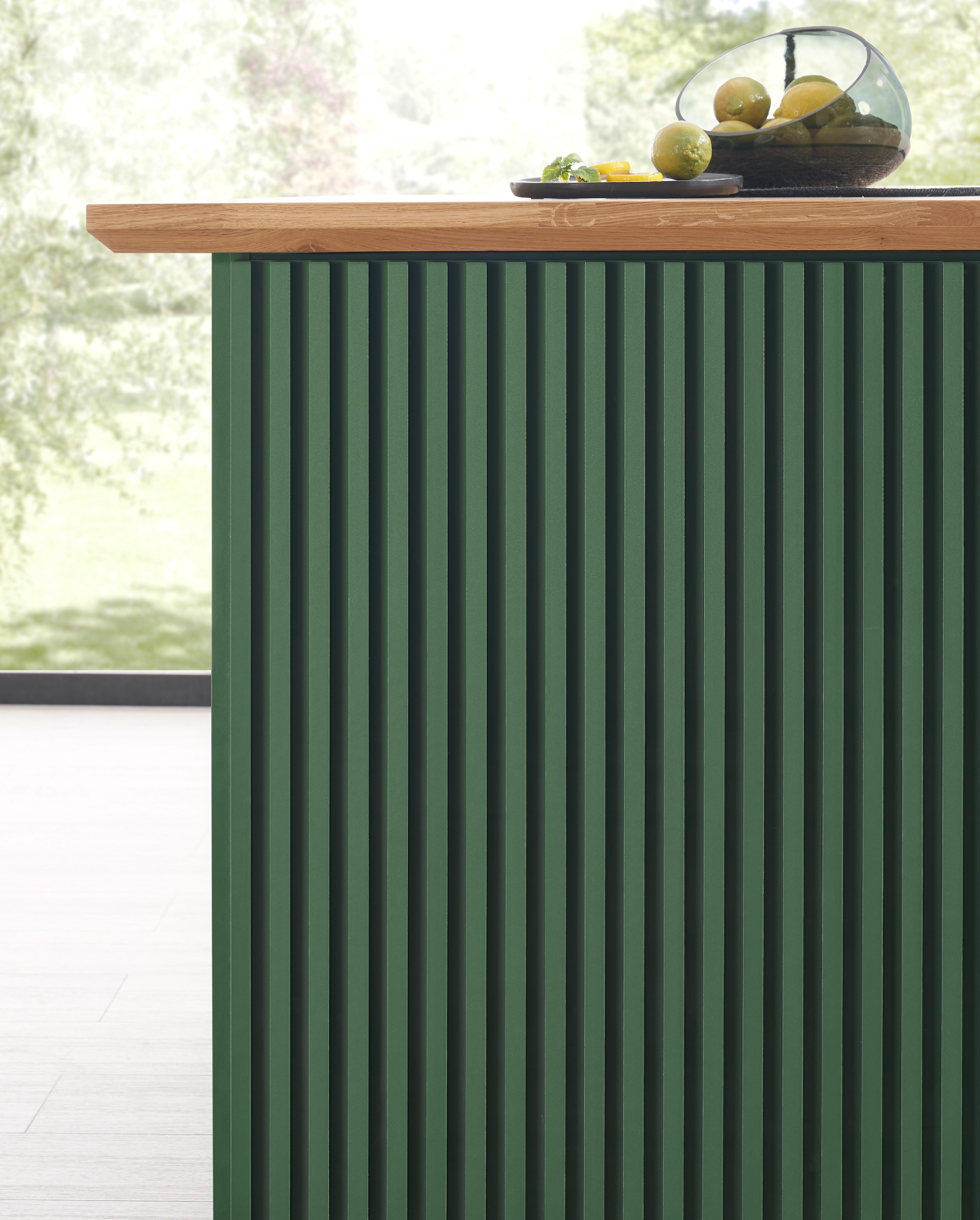 BASIC by Balculina Kücheninsel »Sandella B/H/T 160x87x90 cm« Breite 160 cm, Arbeitsplatte eiche massiv