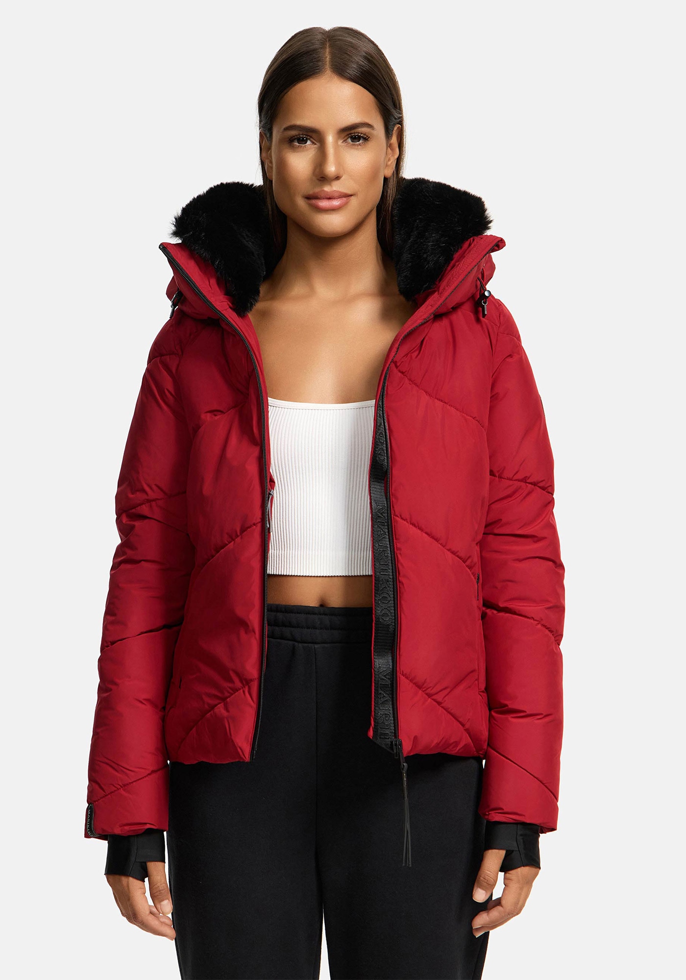 Marikoo Winterjacke »Marikoo Simaraa kurze Damen Winter Steppjacke N007«