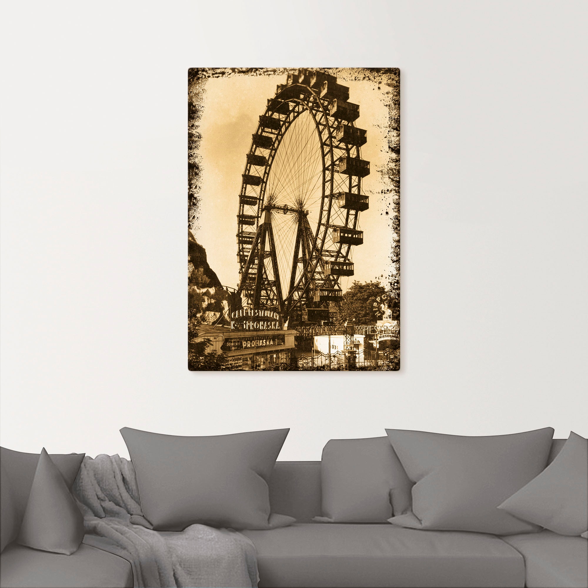 Artland Wandbild »Wien - Prater«, Gebäude, (1 St.), als Leinwandbild, Poster in verschied. Größen