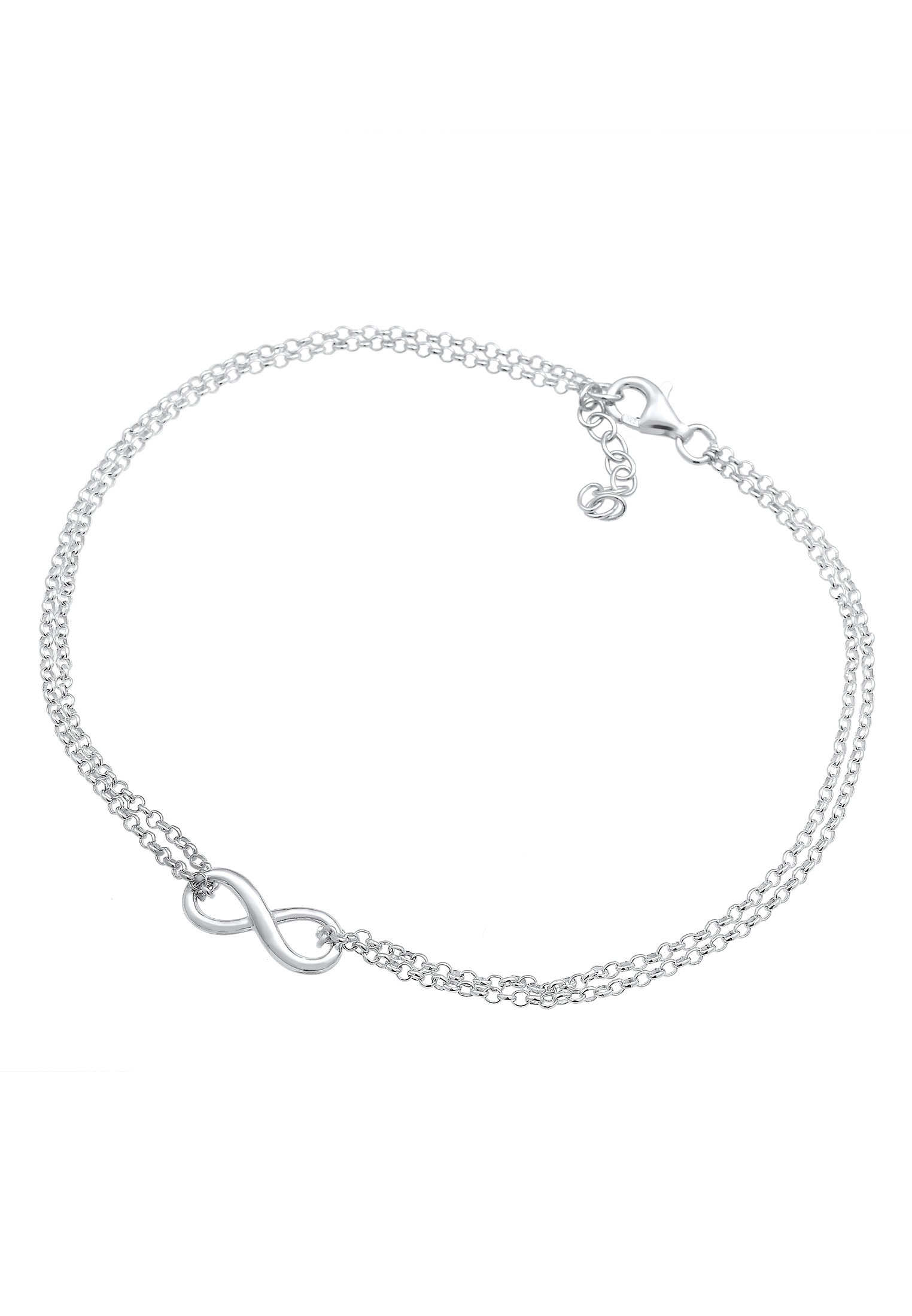 Elli Fußkette »Fußschmuck Fußkette Infinity Unendlichkeit Symbol 925 Silber«