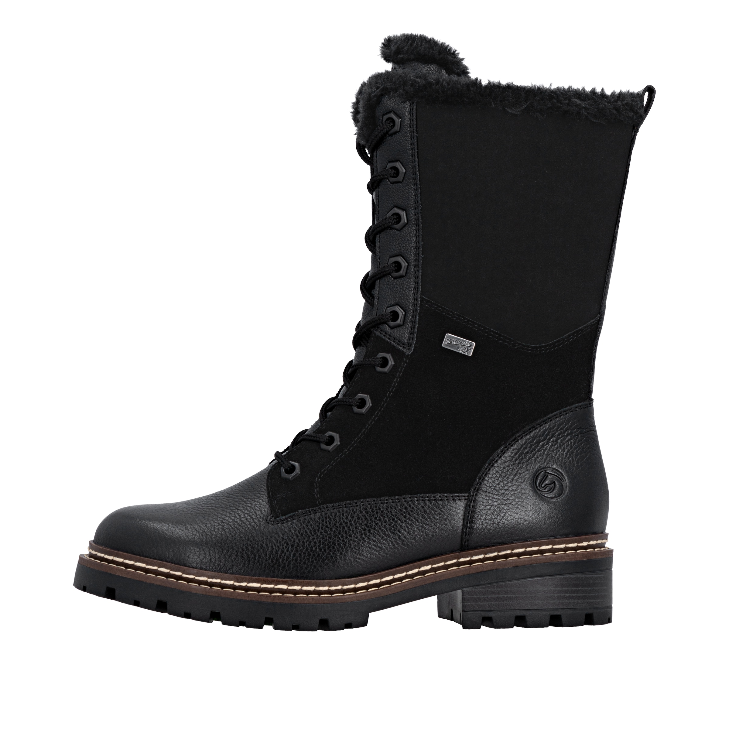 Remonte Schnürstiefel »FIBER GRIP«, Schnürboots, Winterboots, Profilsohle, wasserabweisende TEX-Membran