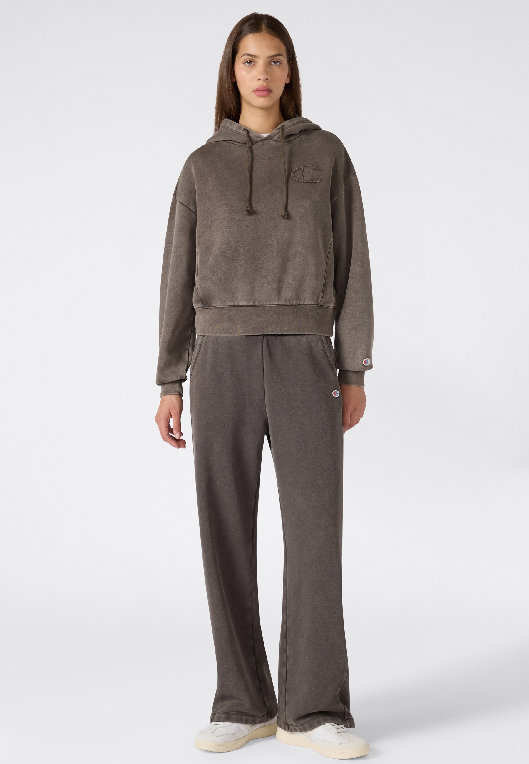 Champion Kapuzensweatshirt »SPORTWEAR HOODIE Loose Fit Washed«, mit Washed-Optik, Loose Fit, aus Baumwolle und Polyester
