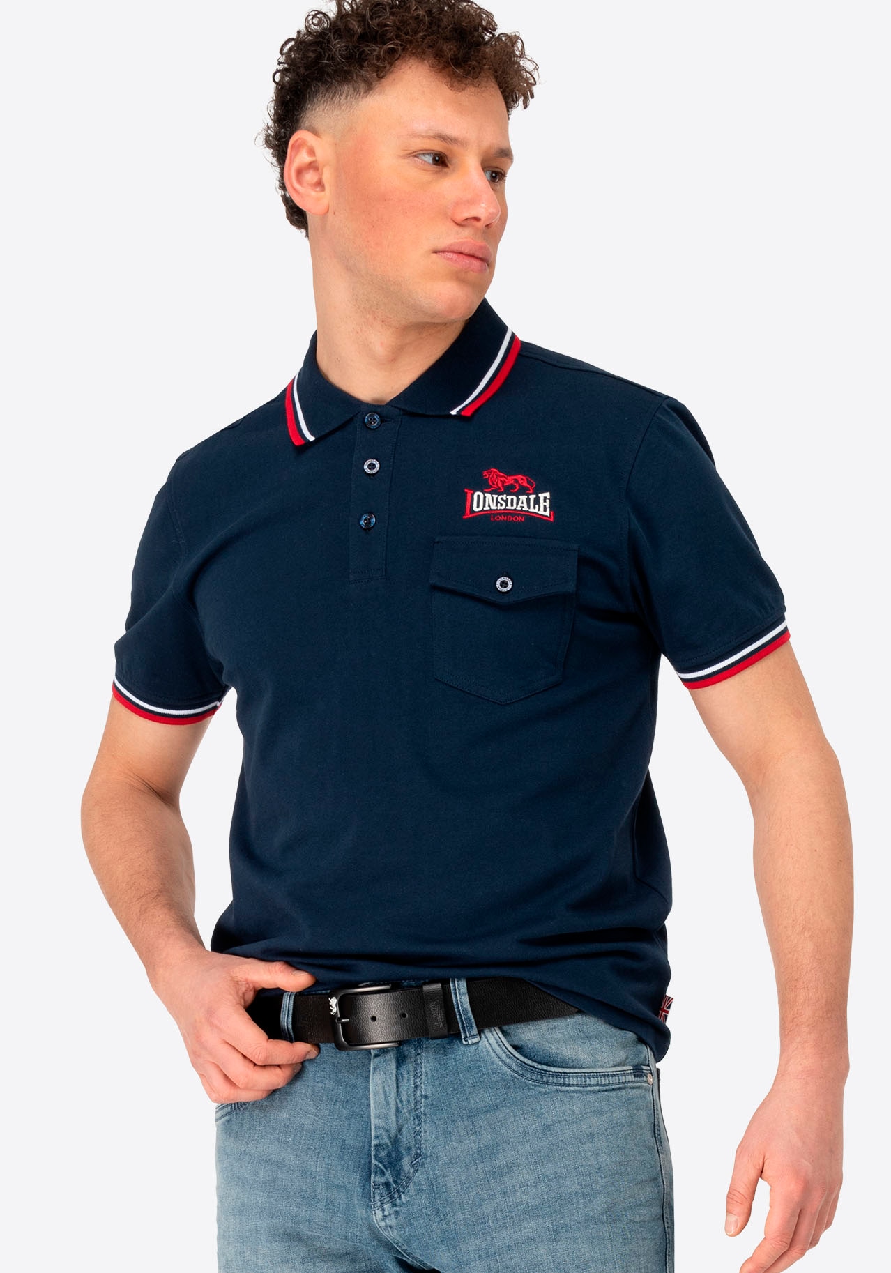 Lonsdale Ledergürtel »COPPULL« 1 Stk. tlg. aus Rindsleder