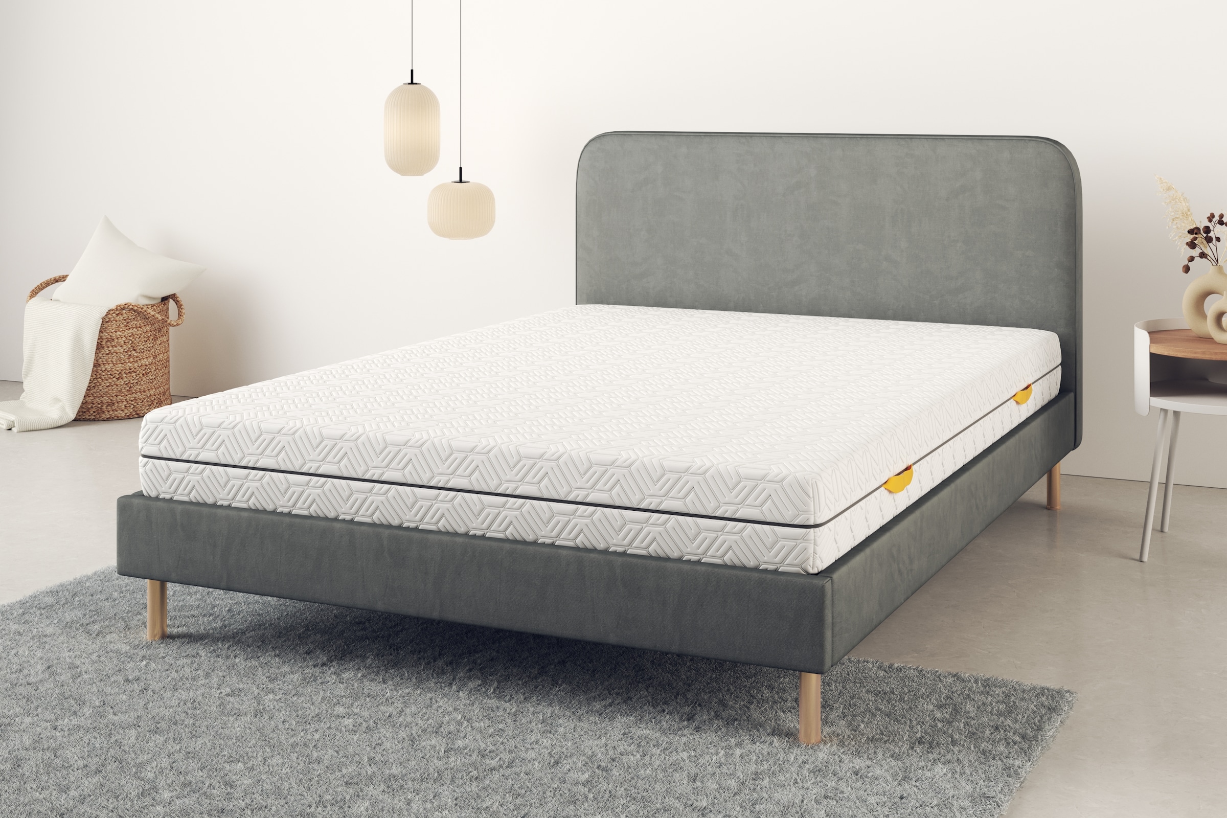 Älgdröm Komfortschaummatratze »Mellbystrand mit atmungsaktivem Matratzenbezug«, 18 cm hoch, Raumgewicht: 30 kg/m³, (1 St.), Ergonomischer 7-Zonen Komfortschaumkern mit hochwertigen Bezug aus Lyocell/Tencel für erholsame Nächte