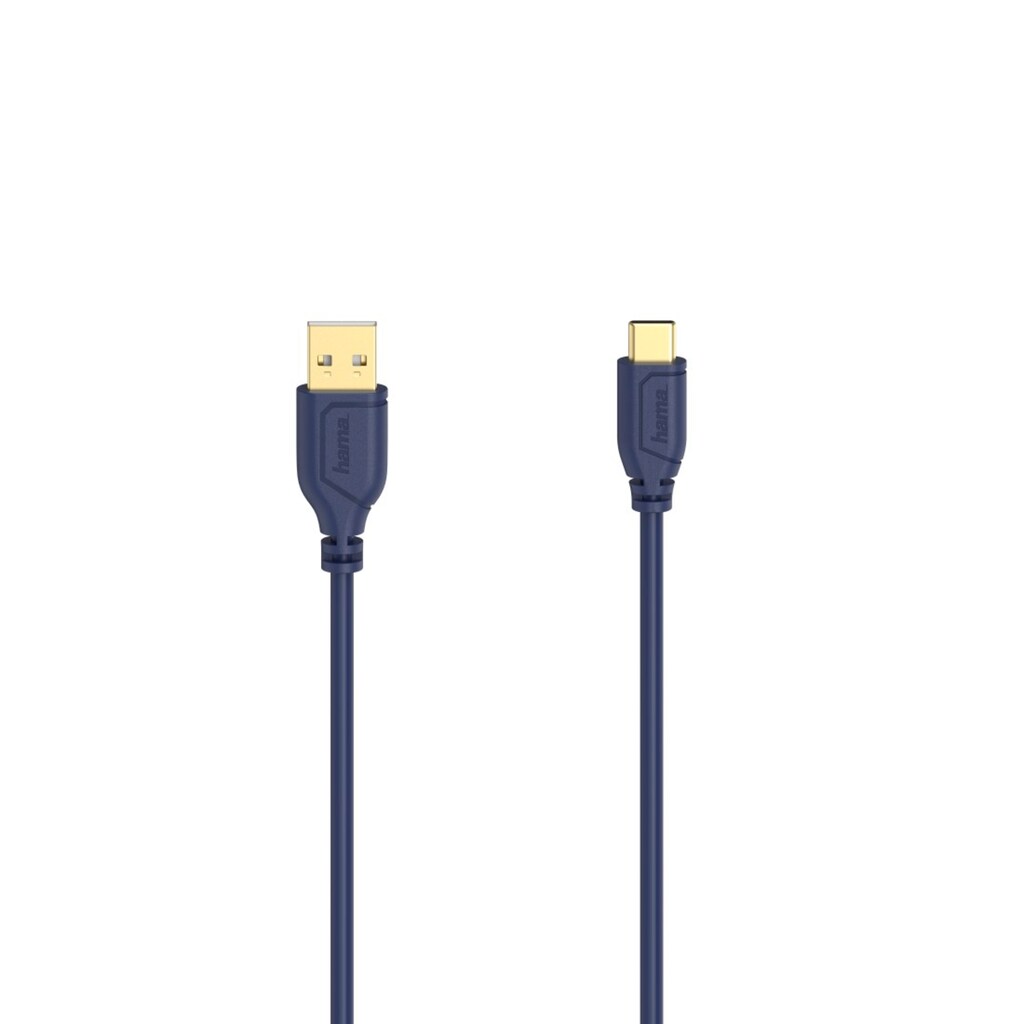 Hama USB-Kabel »USB C Kabel "Flexi-Slim", USB 2.0, 480 Mbit/s, 0,75 m«, USB-C-USB Typ A, 75 cm