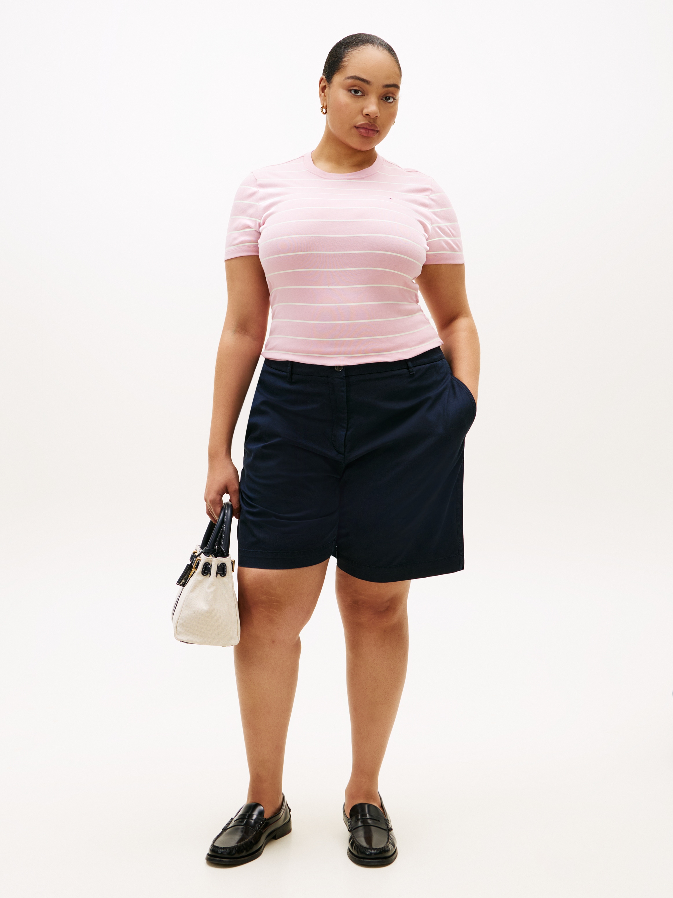 Tommy Hilfiger Curve T-Shirt »CRV SLIM CODY C-NK SS« in großen Größen