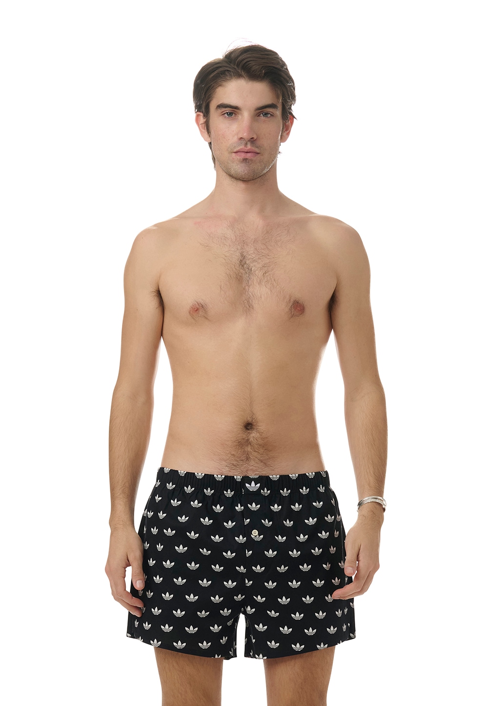 adidas Originals Boxershorts, (2er-Pack), mit auffälligem Allover-Logo-Muster