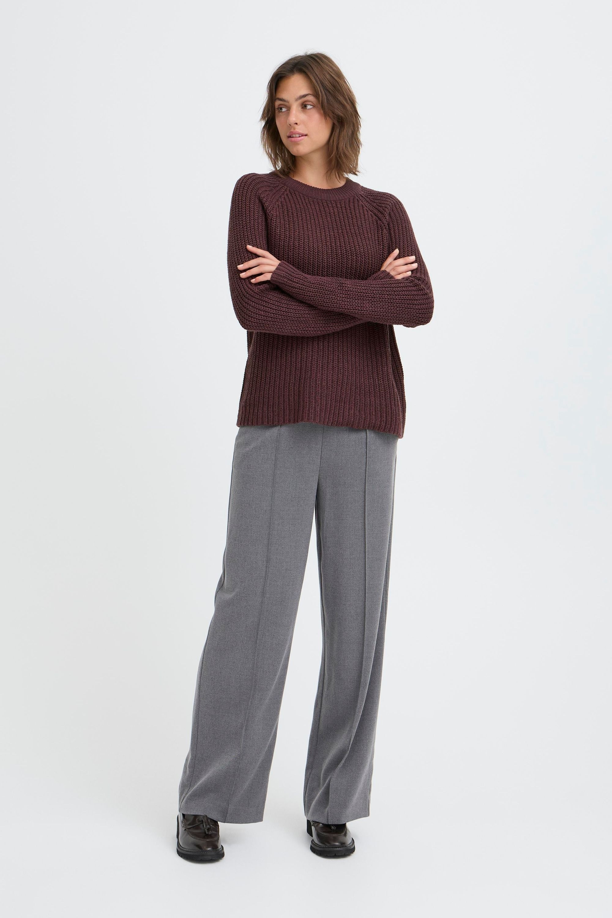 OXMO Strickfleece-Pullover »Strickpullover OXFKANNA«