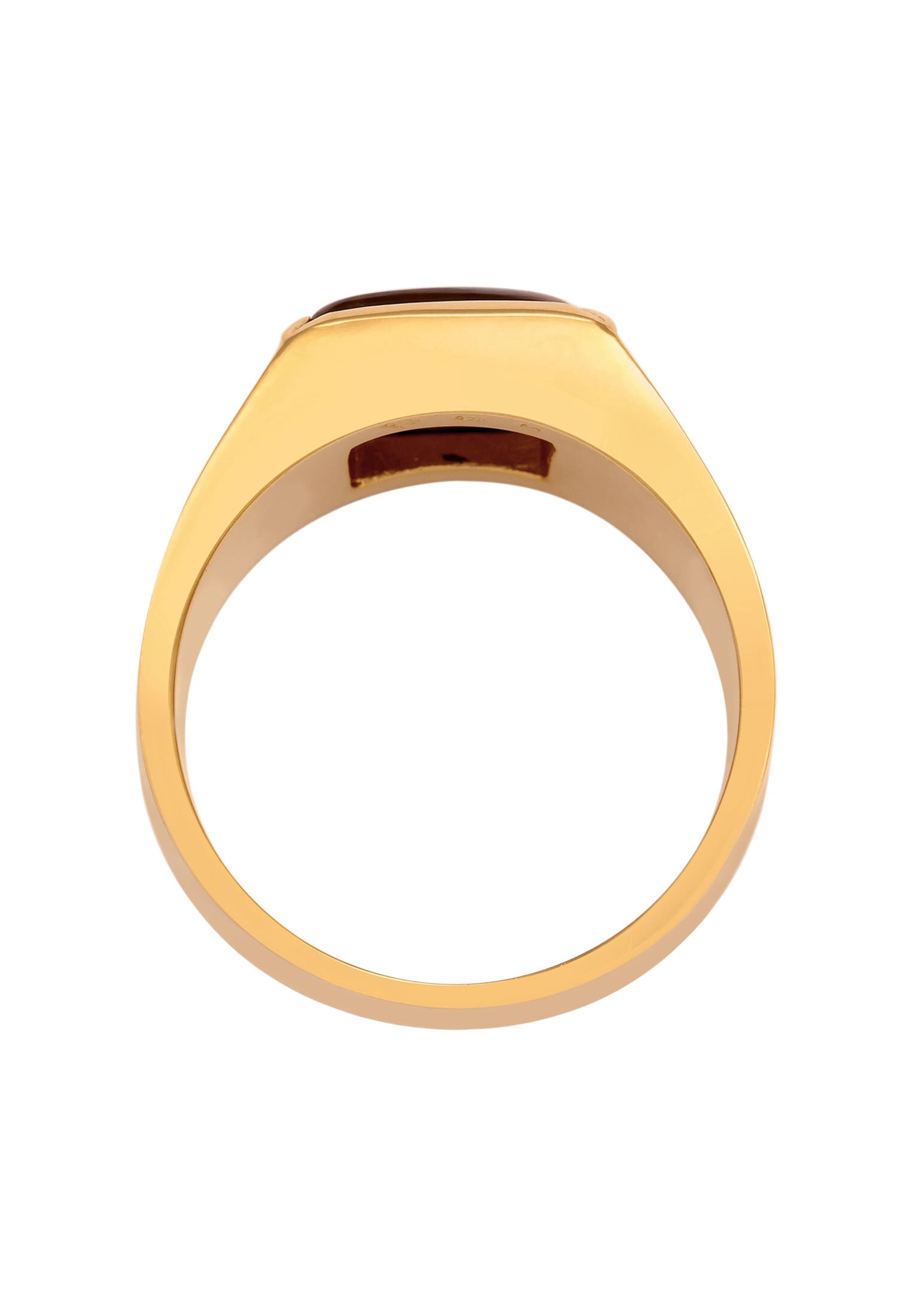 Kuzzoi Siegelring »Ring Siegelring Tigerauge Braun 925 Sterling Silber«