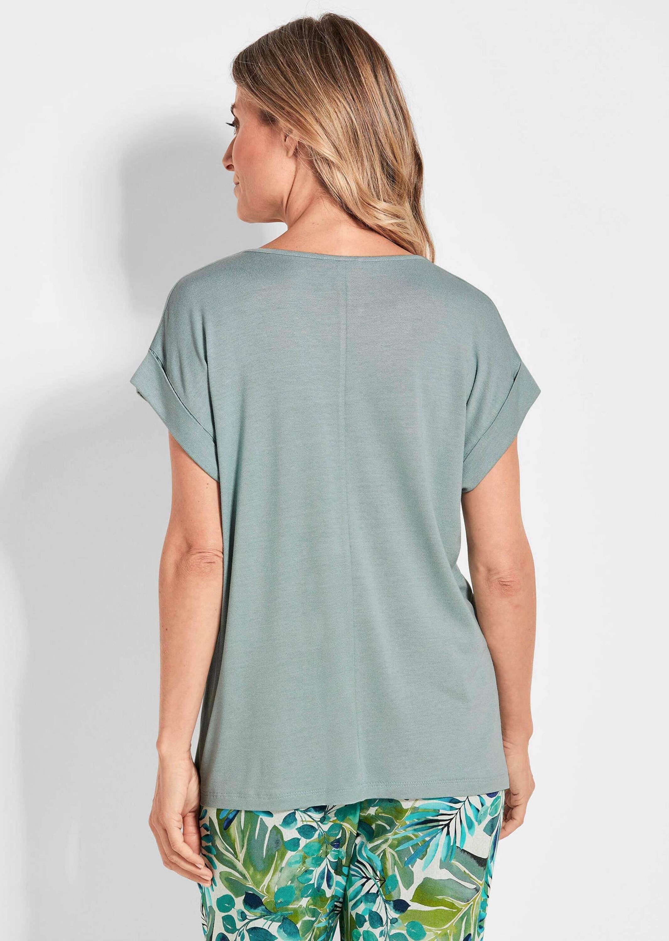 GOLDNER Kurzarmshirt »Uni leichtes Shirt Viertelarm«