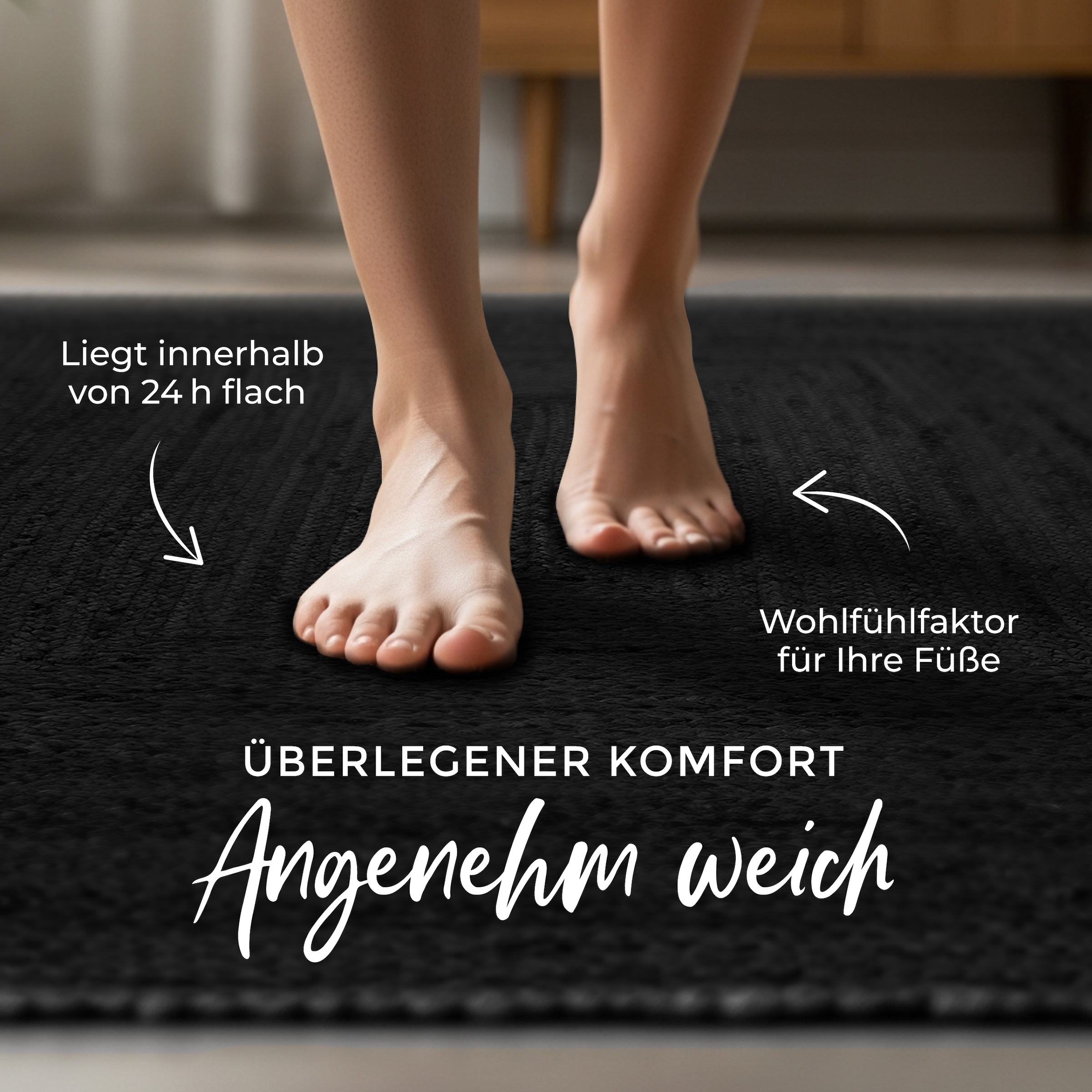 carpetfine Teppich »Nele Juteteppich Naturfaser«, rechteckig, 6 mm Höhe, geflochtener Wendeteppich aus 100% Jute, quadratisch und als Läufer