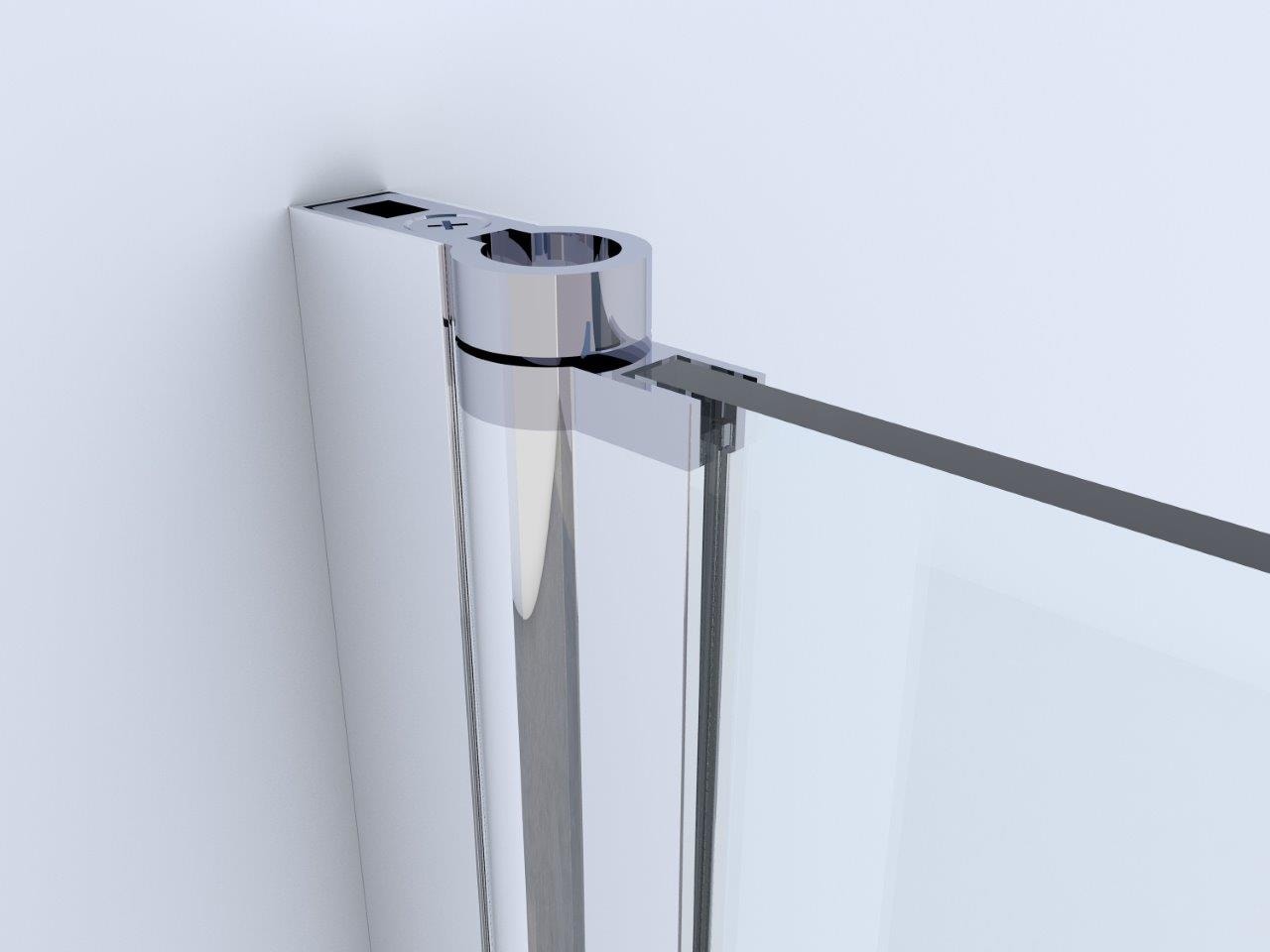 Marwell Badewannenfaltwand »Silver Glow« Einflügelig, mit Aluminiumprofil