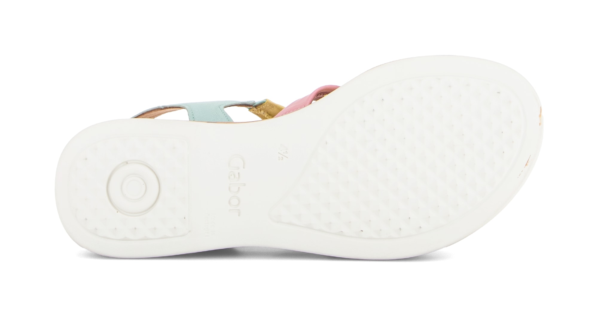 Gabor Riemchensandale »Rhodos«  Sandalette, Sommerschuh im Kontrast-Look, G-Weite