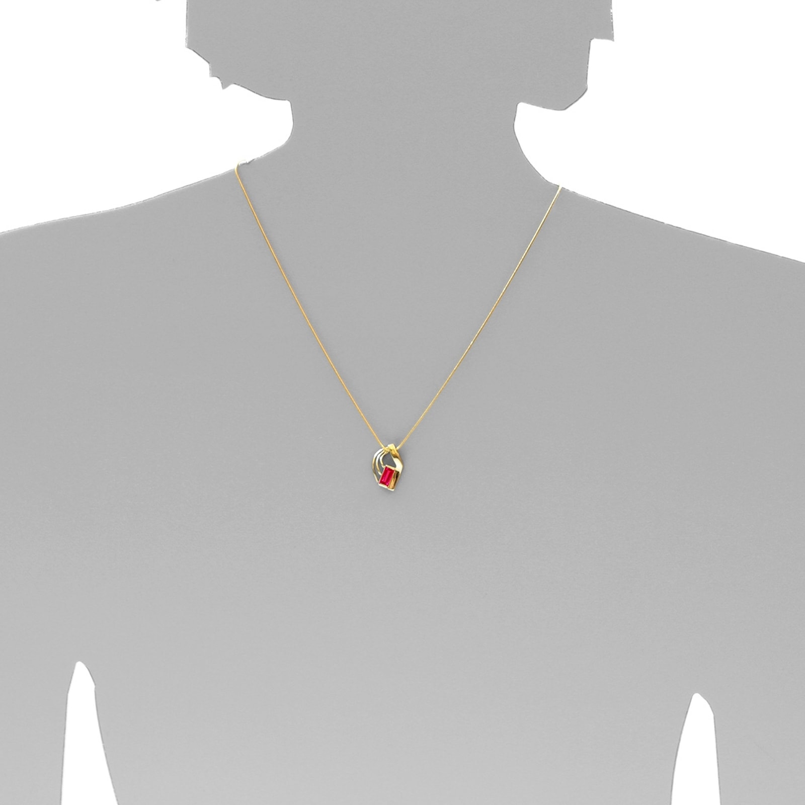 OSTSEE-SCHMUCK Kettenanhänger »- Gleiter-Mindy - Gold 333/000 - sy. Rubin«