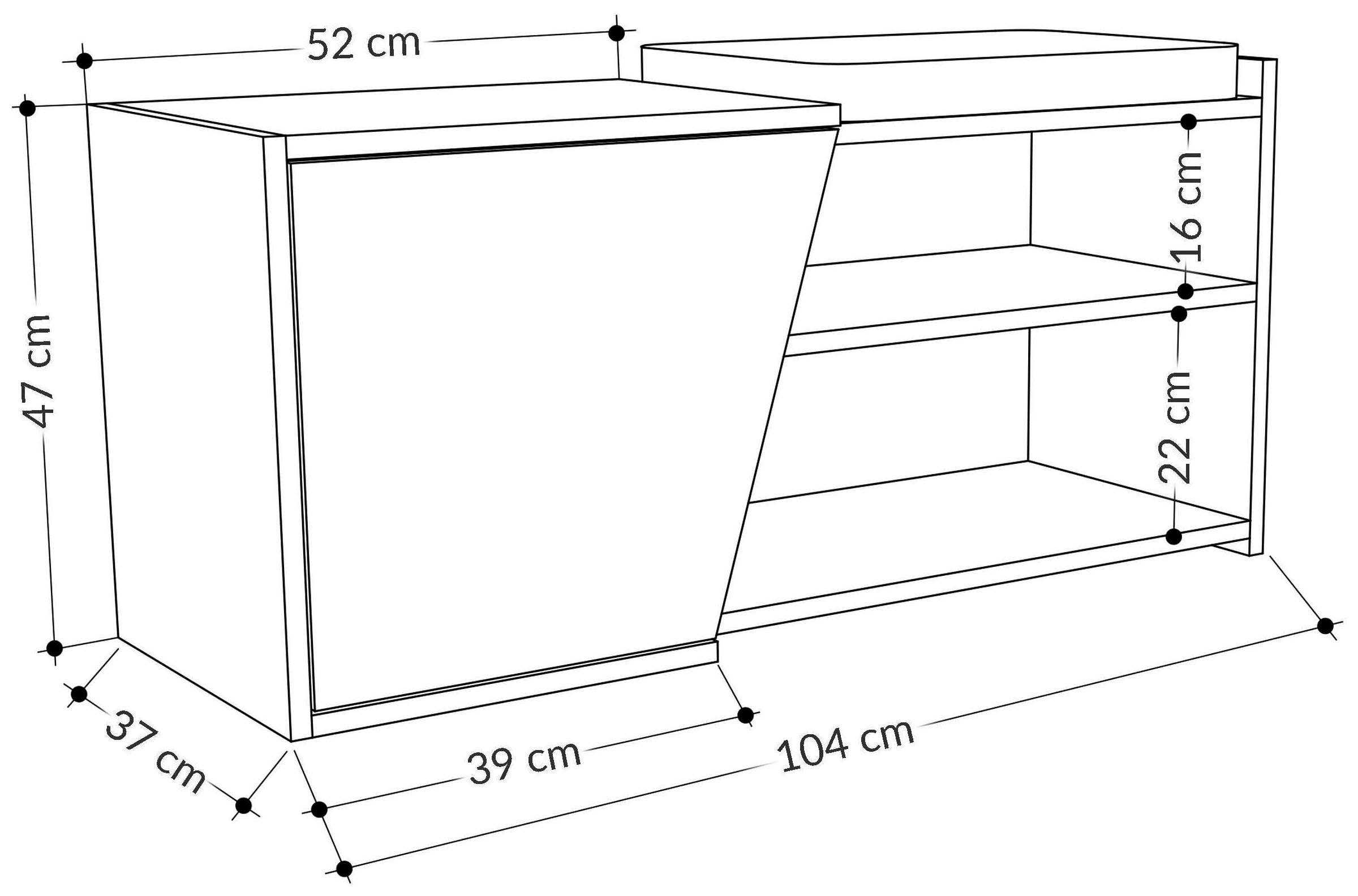 Decortie Schuhschrank »Fiona Schuhschrank«, (Packung), Einfache Montage,Platzsparend