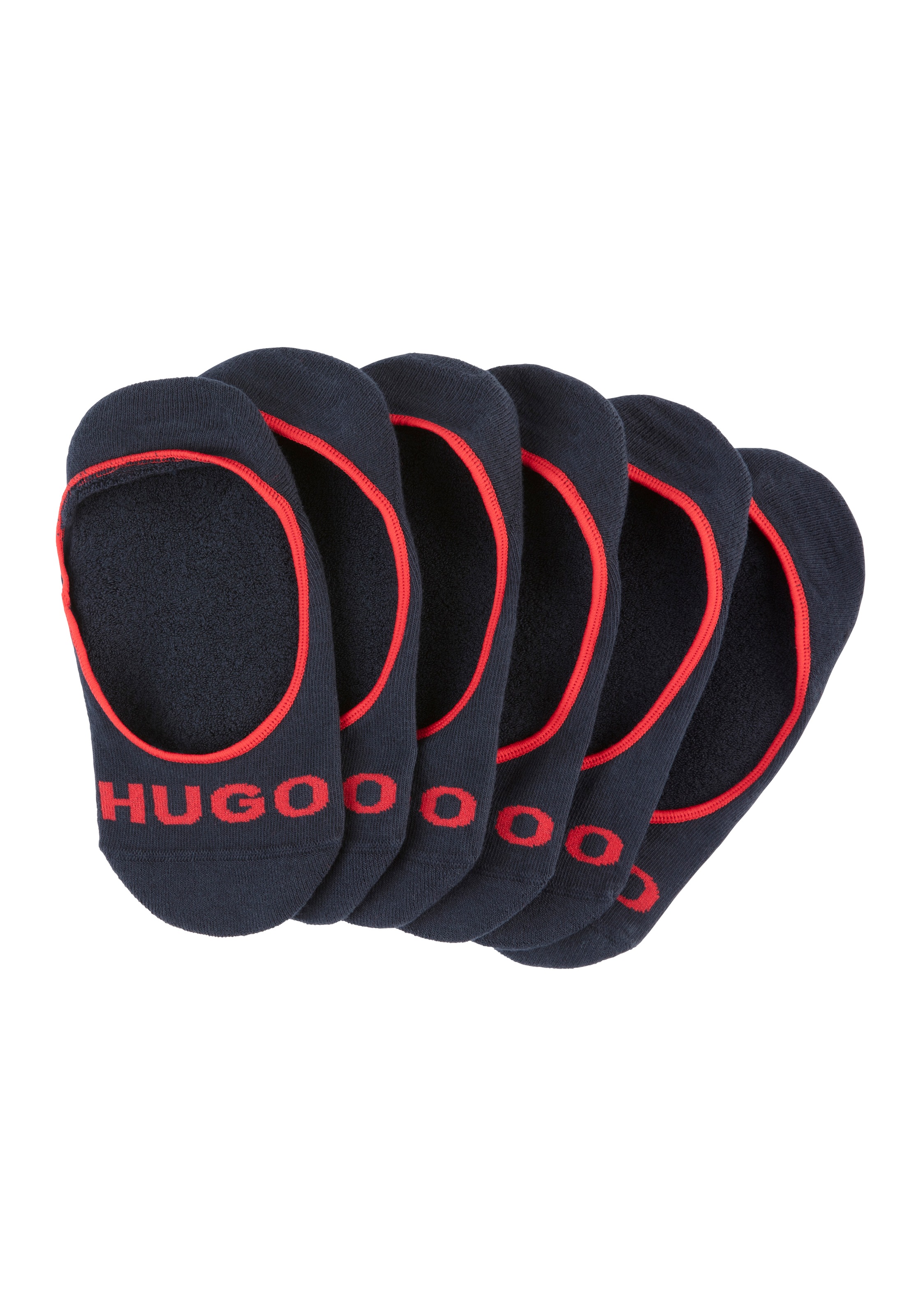 Hugo Underwear Füßlinge »3P SL PLUSH LOGO CC« Packung in blau, Größe 39-40