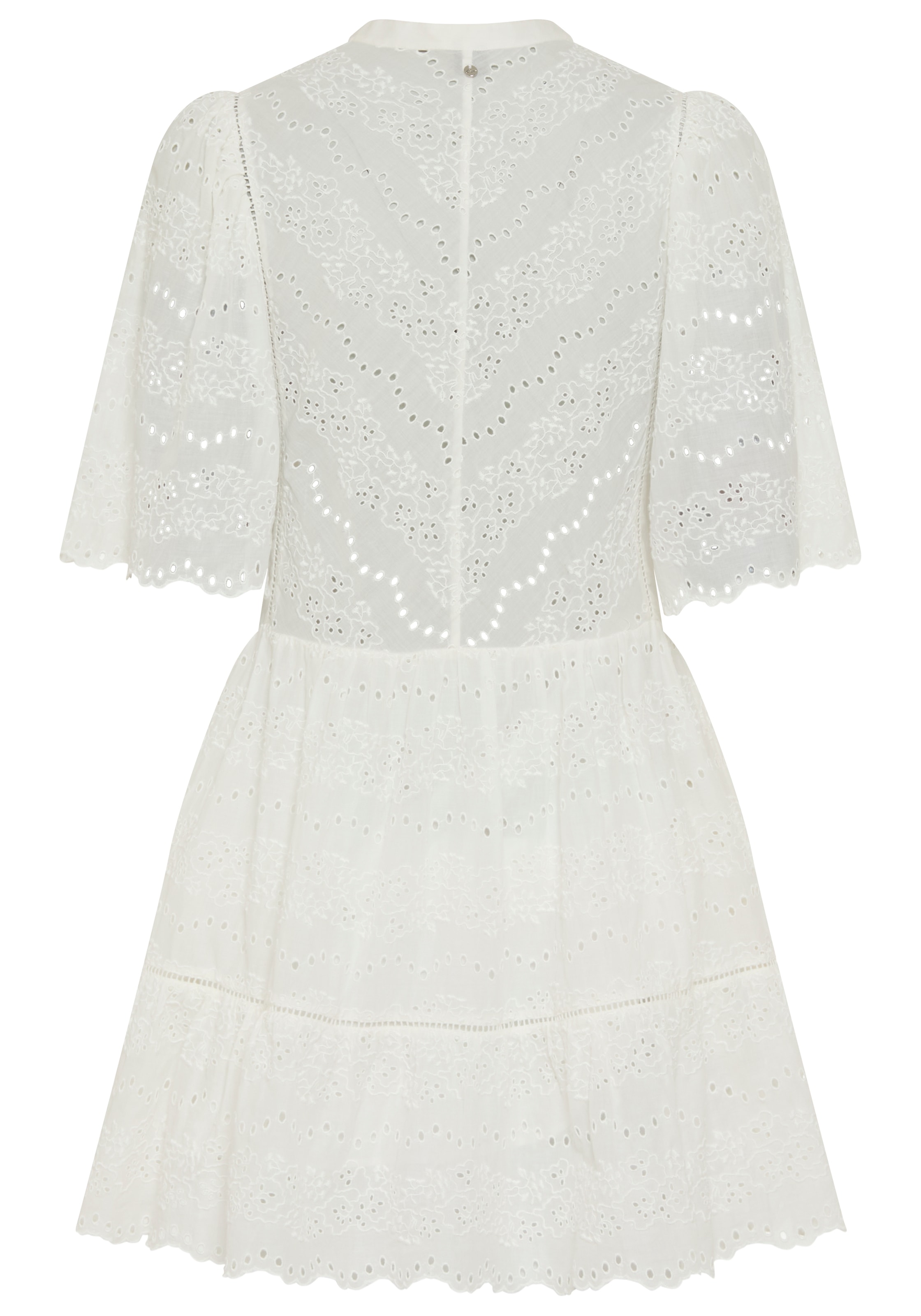 BOSS ORANGE Sommerkleid »Denvita Premium Damenmode« mit Lochstickerei, Mini-Länge