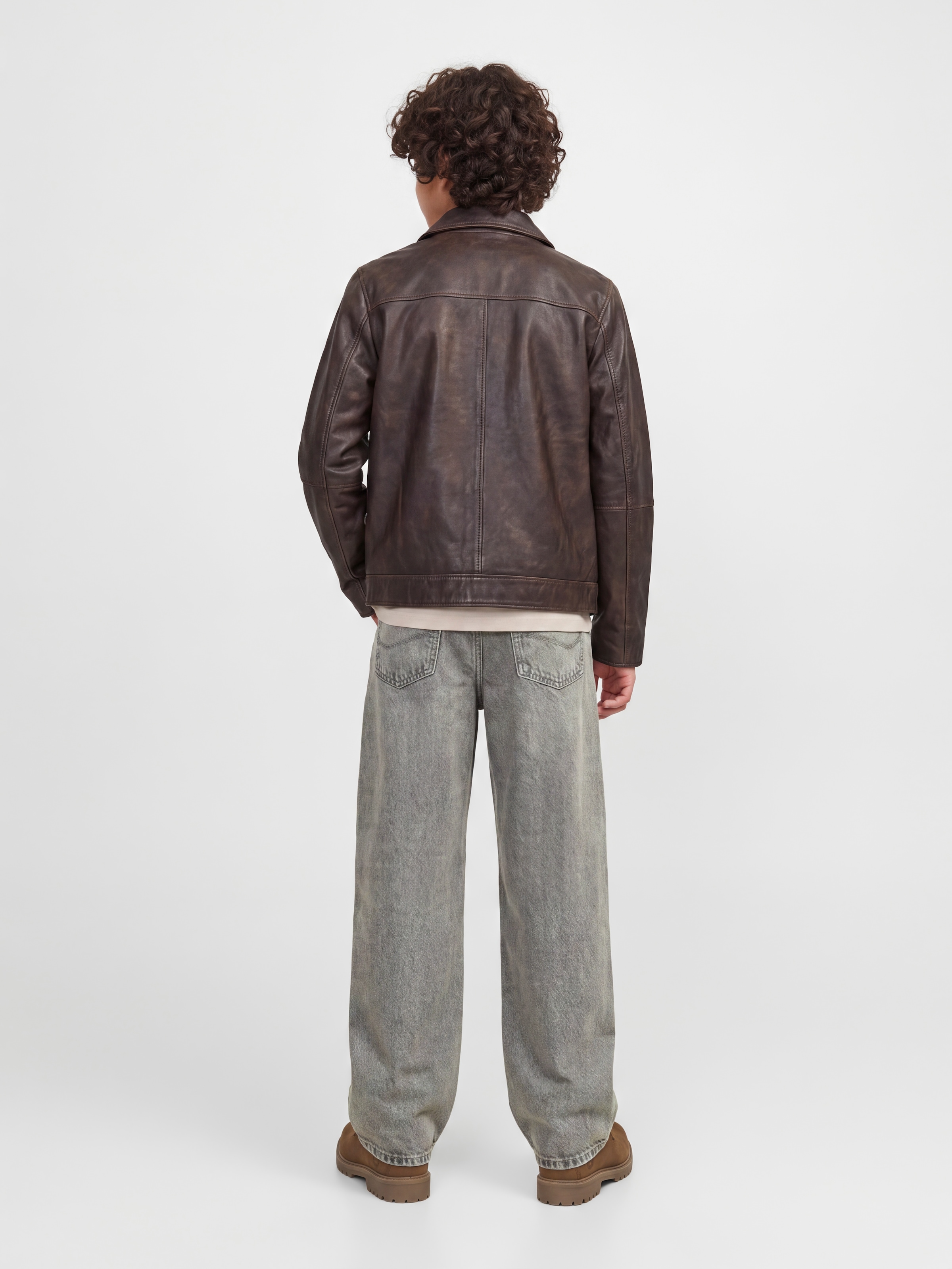 Jack & Jones Junior Weite Jeans »JJIDAVE JJORIGINAL ST 351 SN JNR« Baumwolle, weit geschnitten