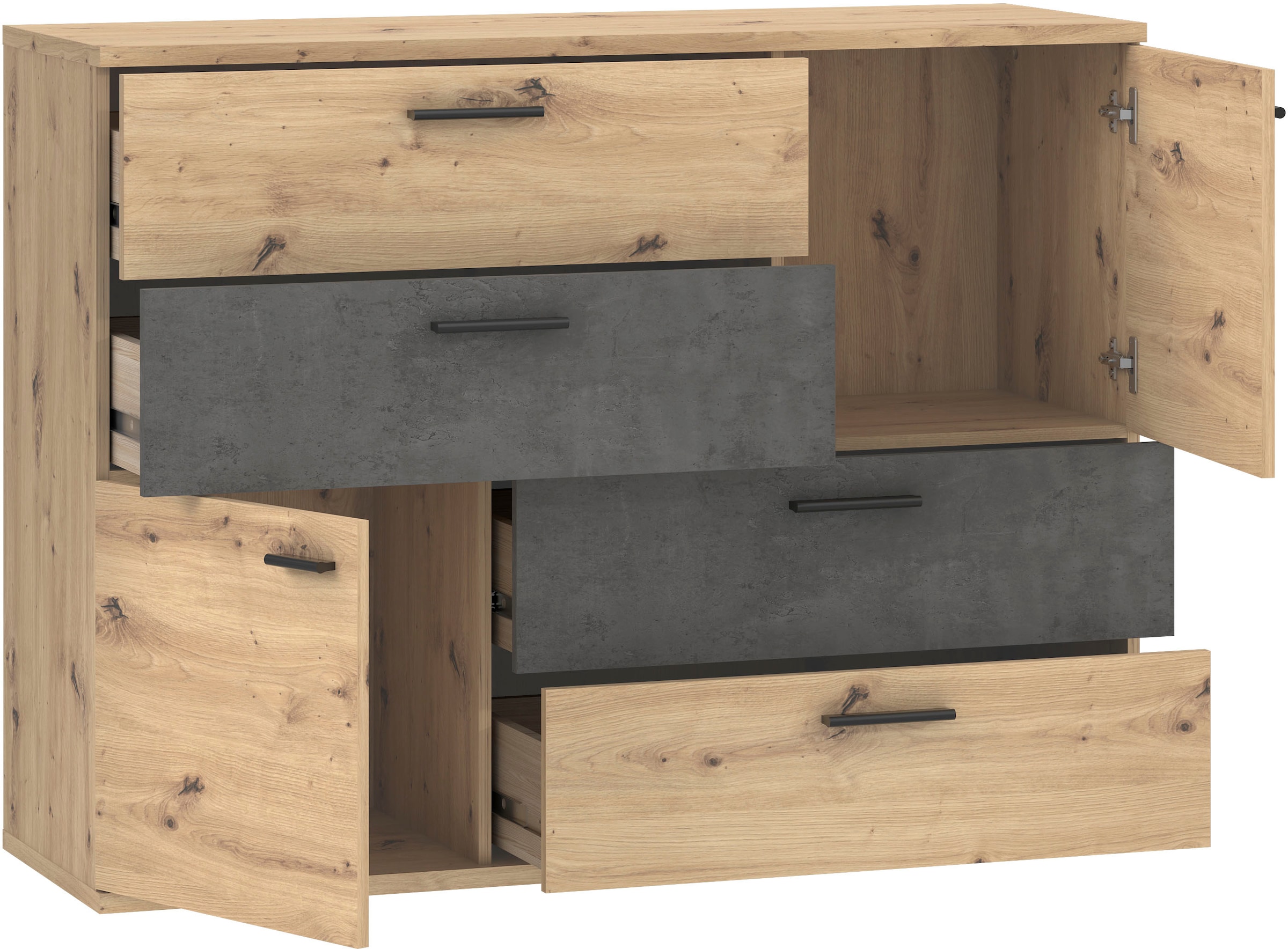 FORTE Kommode »Skive«, Breite ca. 125 cm
