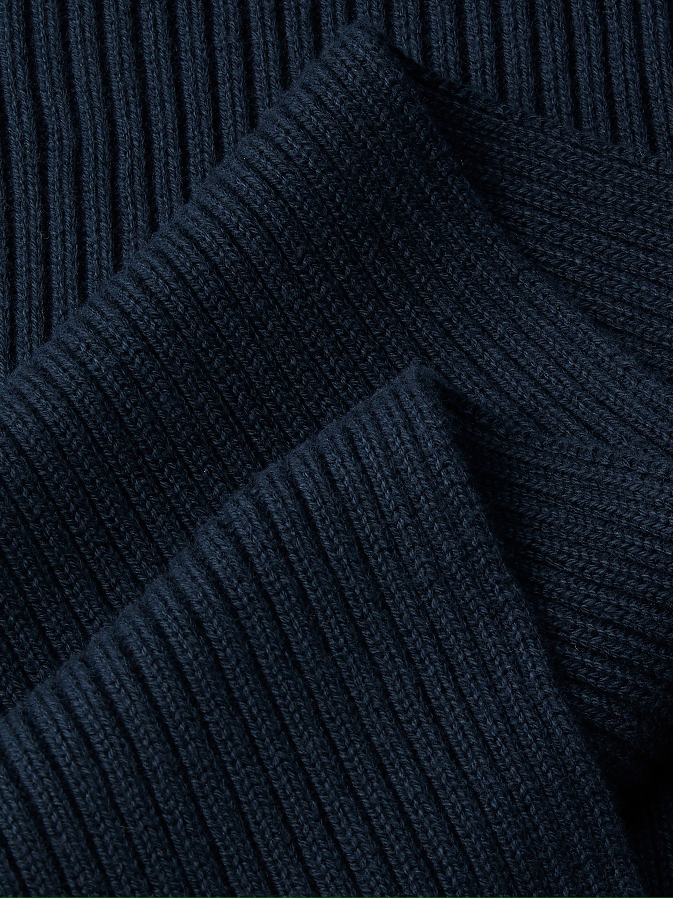 Calvin Klein Modetuch »PATCH CHUNKY RIB COTTON SCARF« mit Kaschmir, klassisches unifarbenes Design