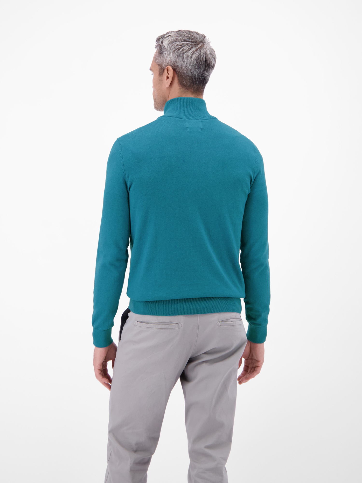 LERROS Troyer »Flachstrickpullover mit Troyerkragen«