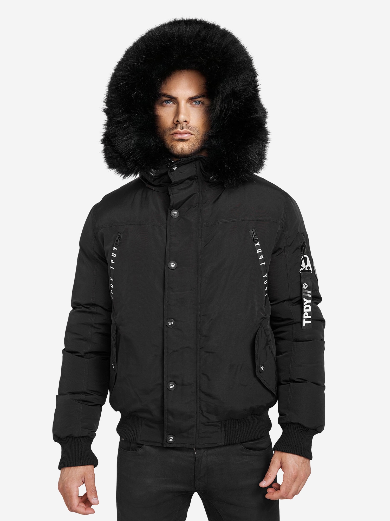 trueprodigy Bomberjacke »Noah Kapuze mit Fellimitat« mit Kapuze