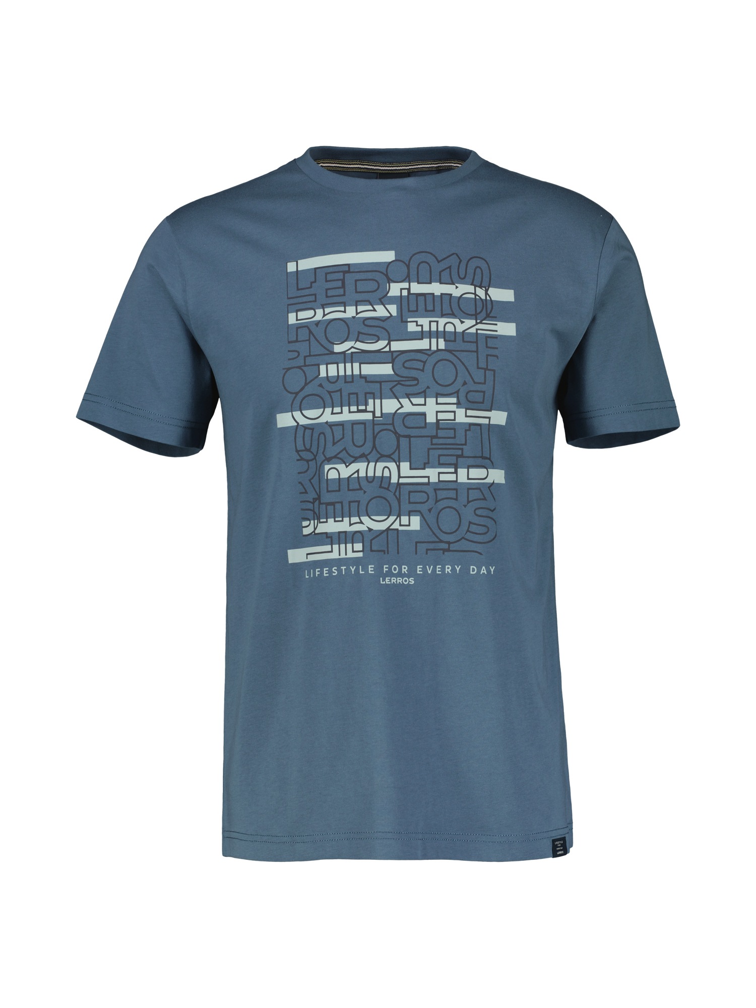 LERROS T-Shirt »LERROS T-Shirt mit Logoprint und Rundhalsausschnitt«