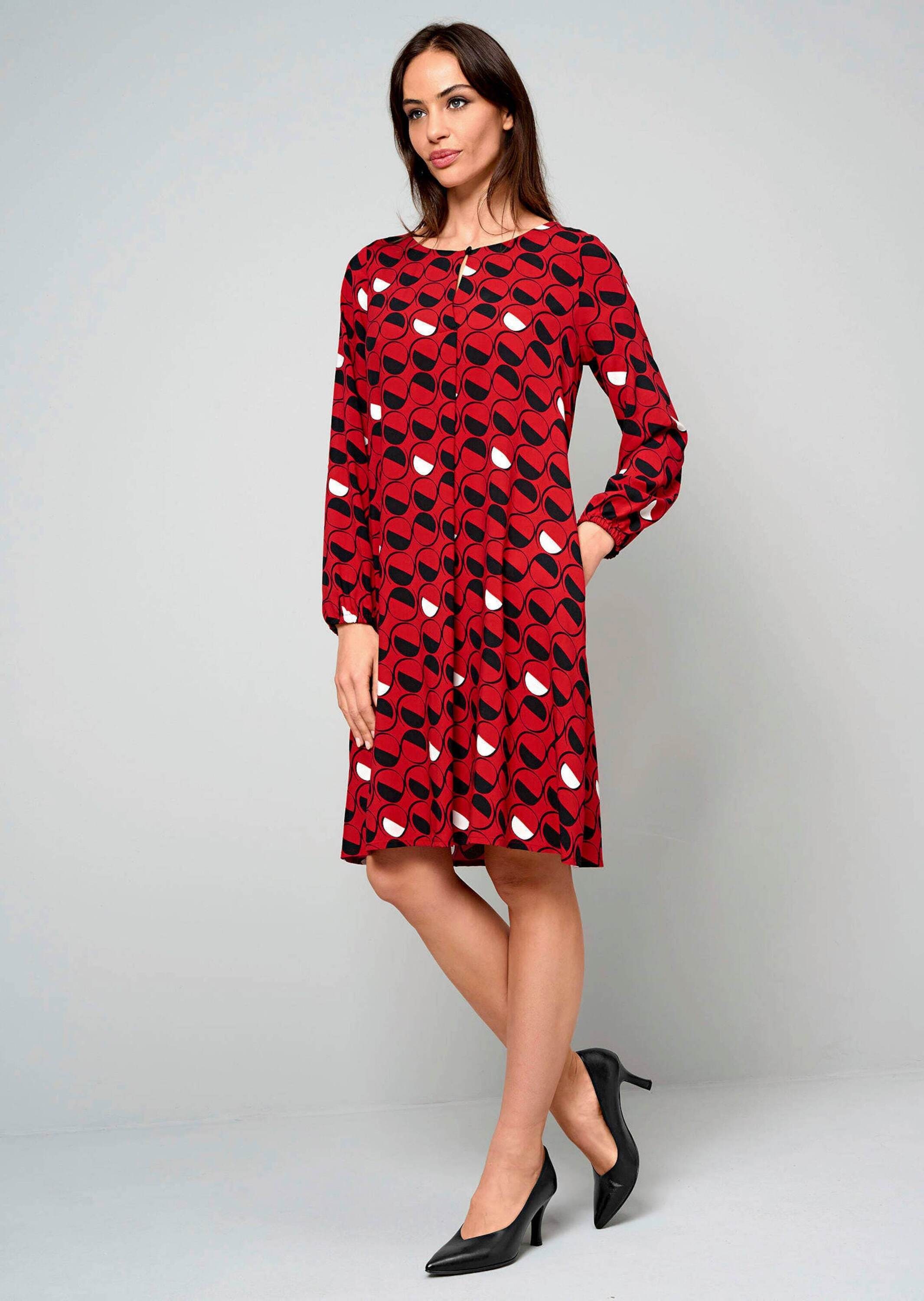 Alba Moda Druckkleid »Kleid Kleid mit grafischem Dessin«