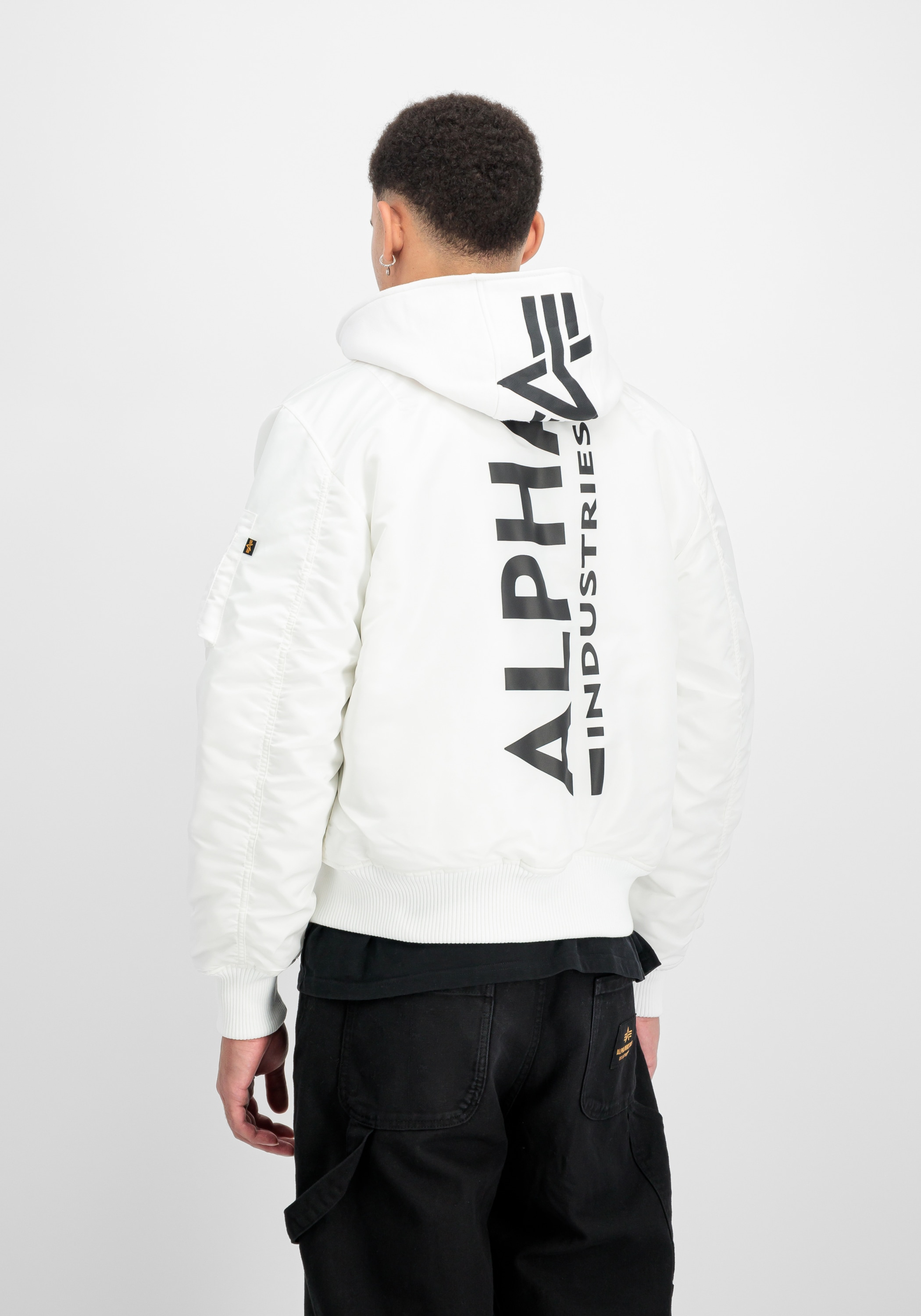 Alpha Industries Bomberjacke »MA-1 Zip Hood Backprint«