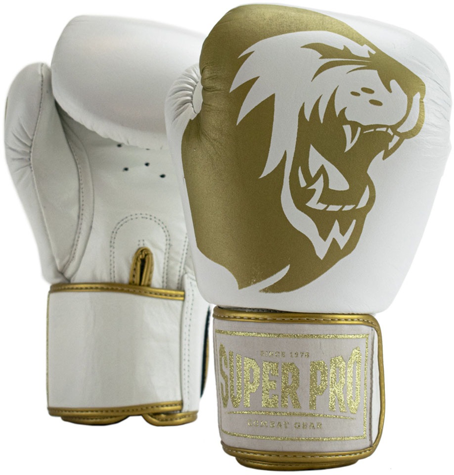 Super Pro Boxhandschuhe »Warrior« in goldfarben, Größe 12 12