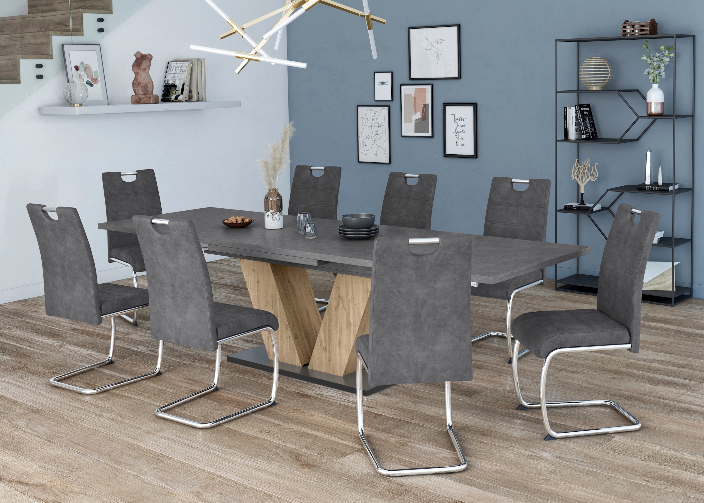 HELA Freischwinger »FLORA«, (Set), 2 St., Microfaser, 1, 2 oder 4 Stück, Freischwinger
