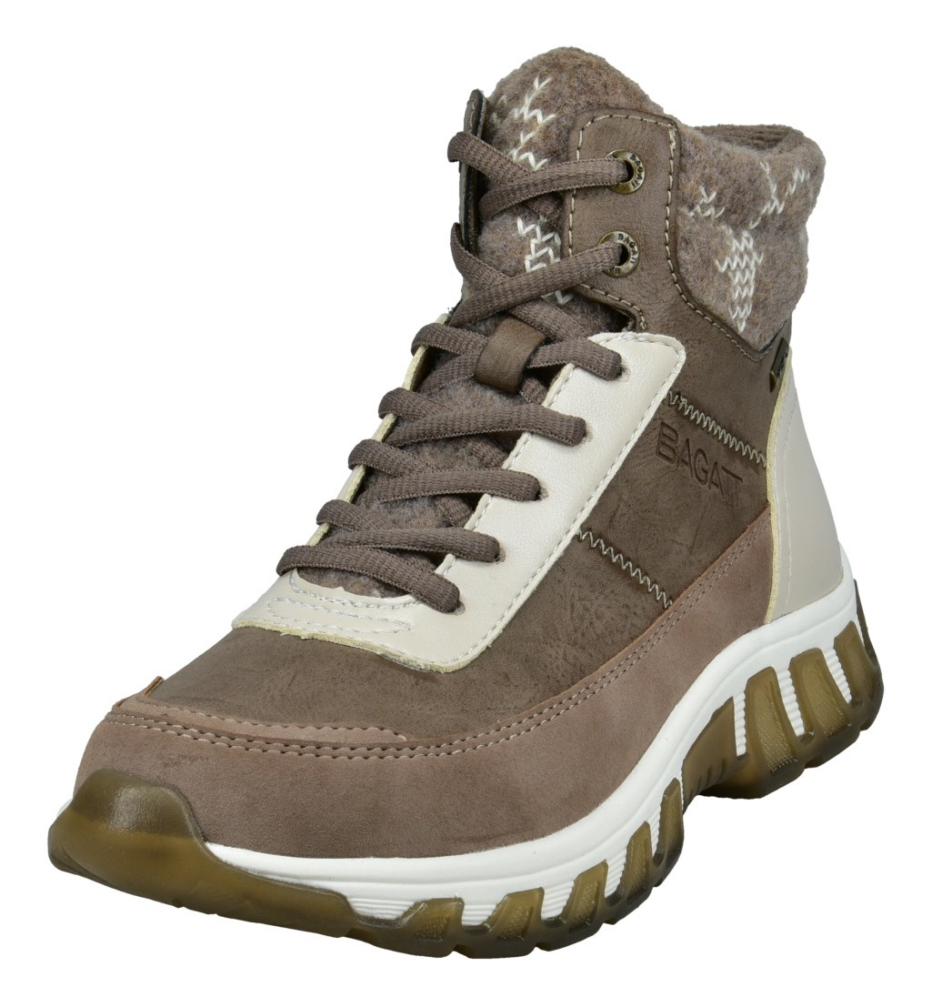BAGATT Schnürboots, mit schönem Strick-Kragen