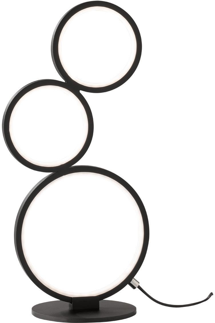 TRIO Leuchten LED Tischleuchte »Rondo«, LED-Board, Warmweiß, Schnurschalter,integrierter Dimmer